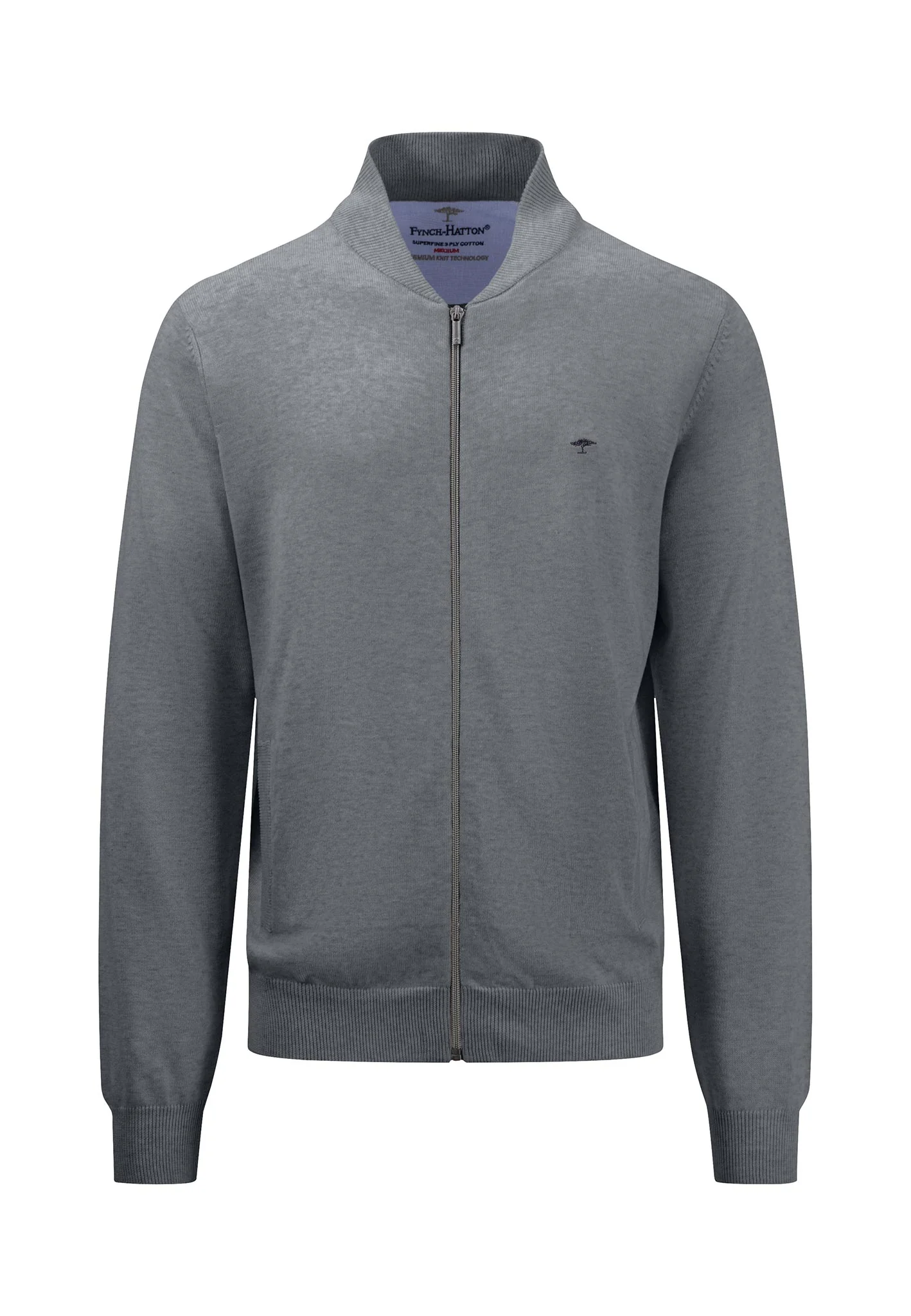Feinstrick-Cardigan mit College-Kragen - Image 16