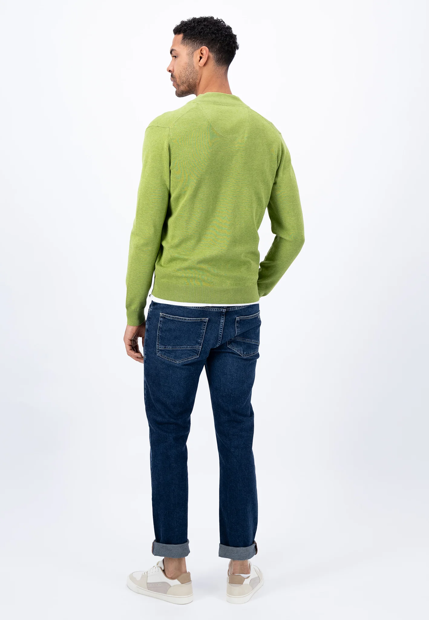 Feinstrick-Cardigan mit College-Kragen - Image 3