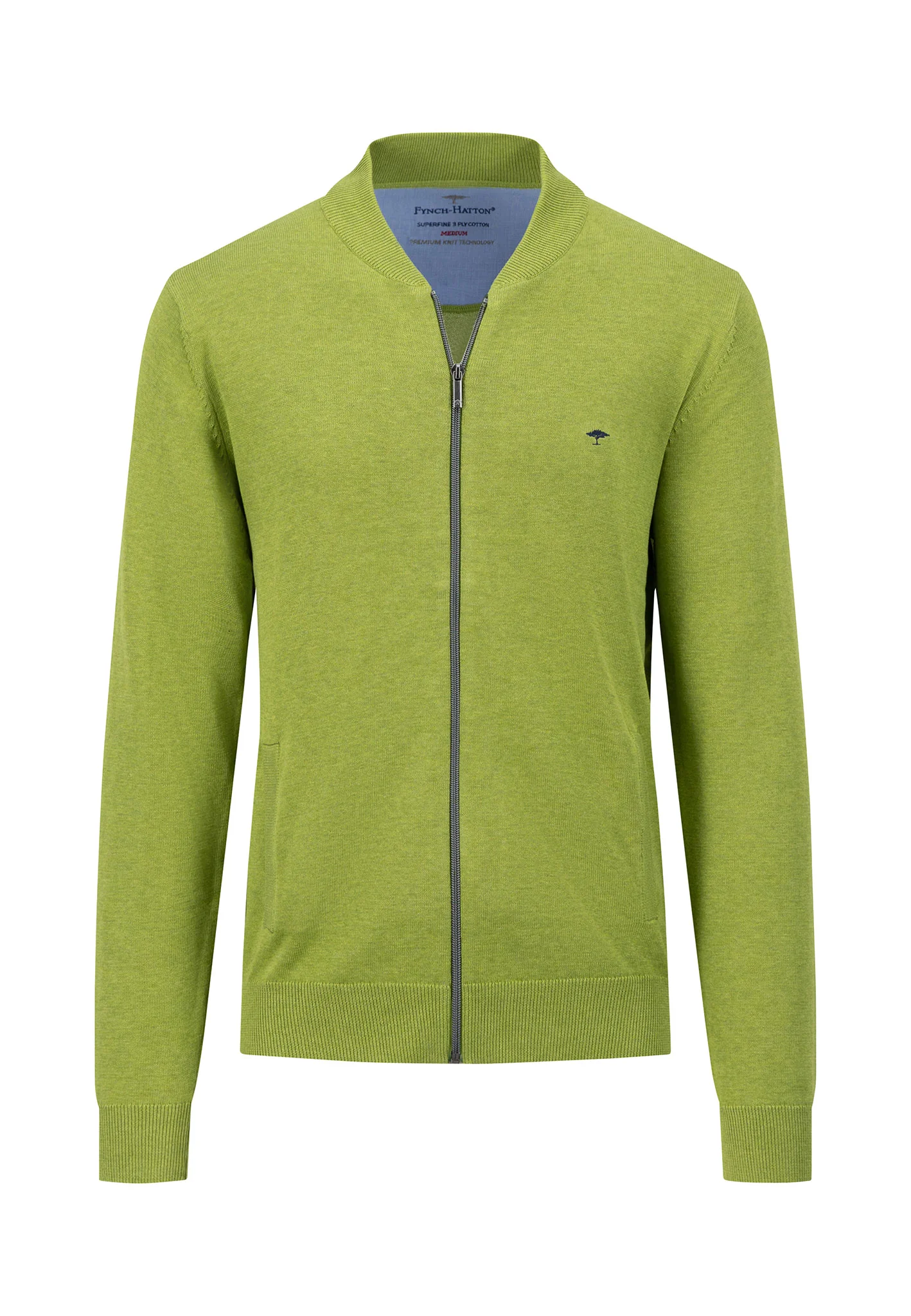 Feinstrick-Cardigan mit College-Kragen - Image 4