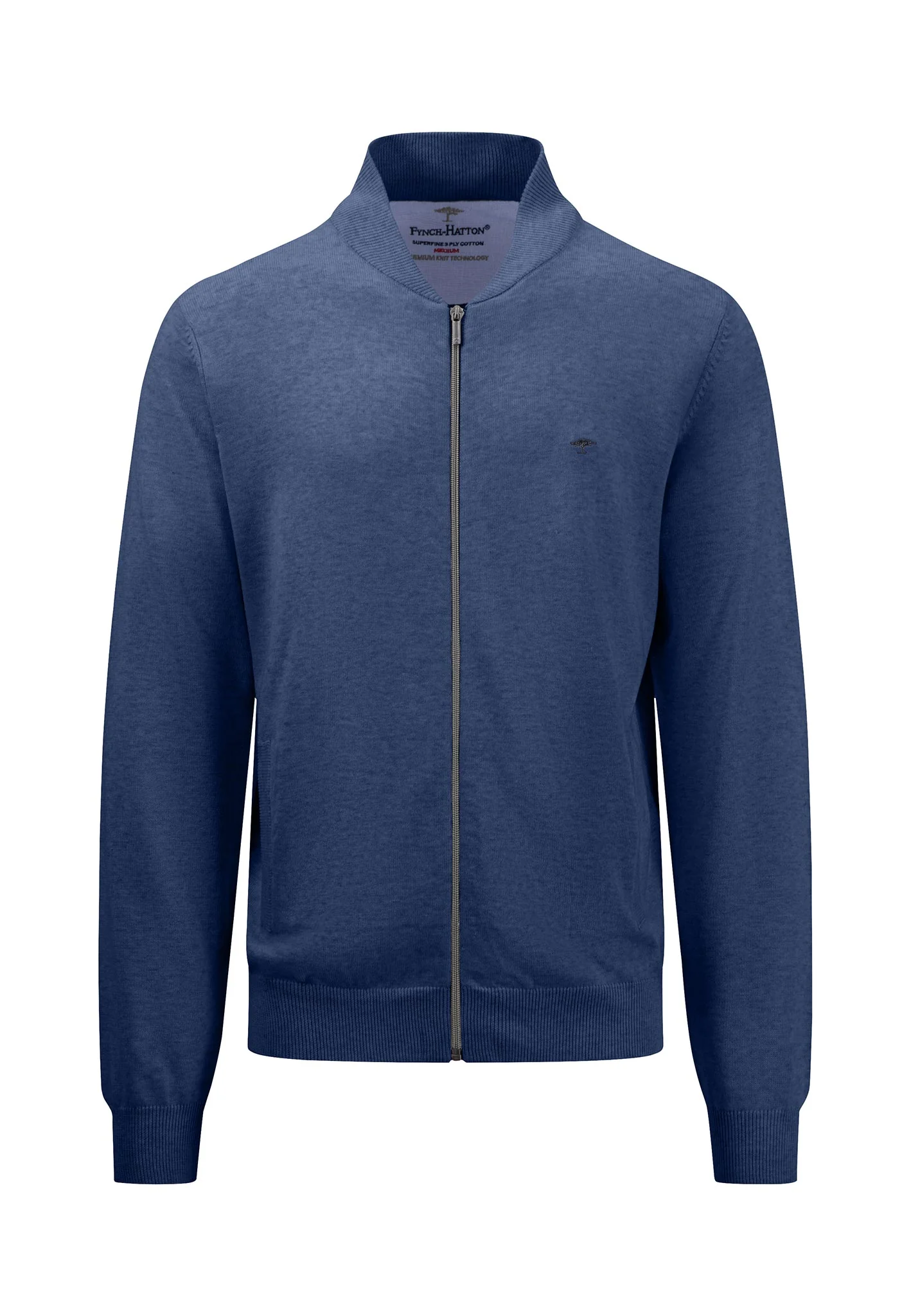 Feinstrick-Cardigan mit College-Kragen - Image 6