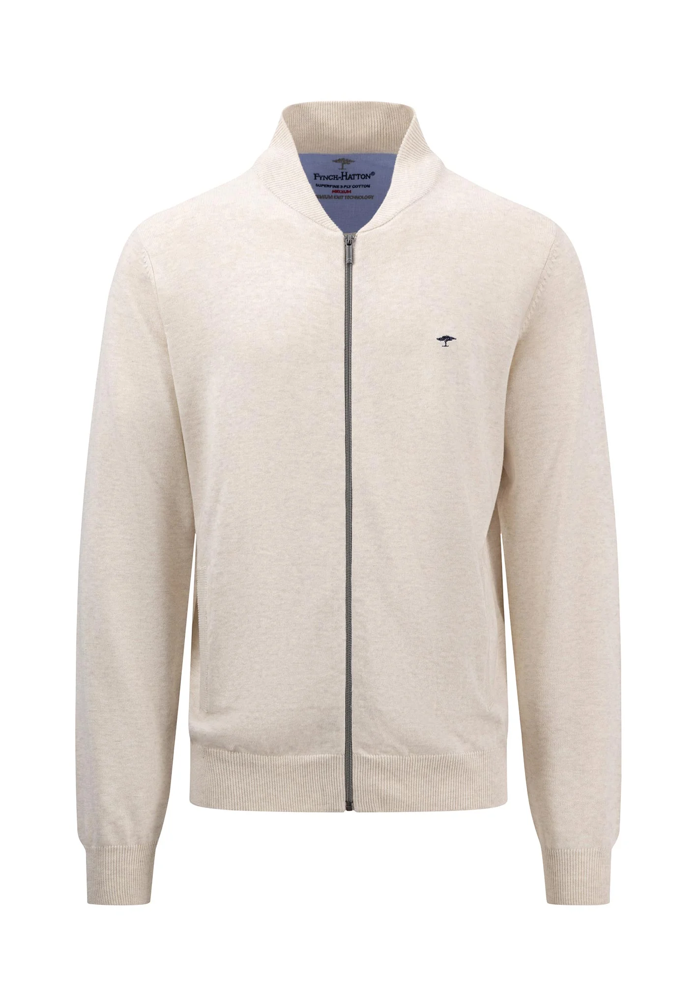 Feinstrick-Cardigan mit College-Kragen - Image 8