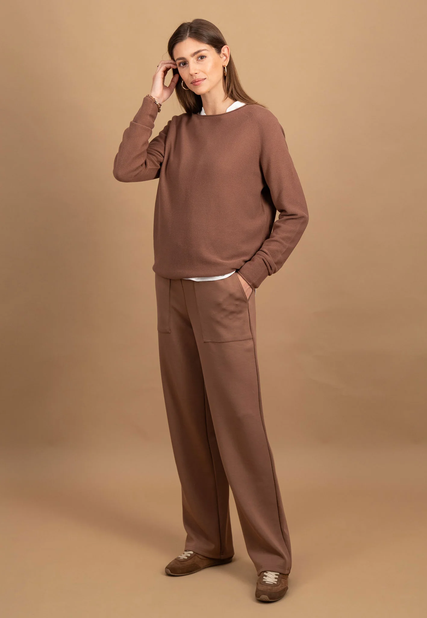 Feinstrickpullover aus Baumwolle mit Rundhalsausschnitt - Image 4