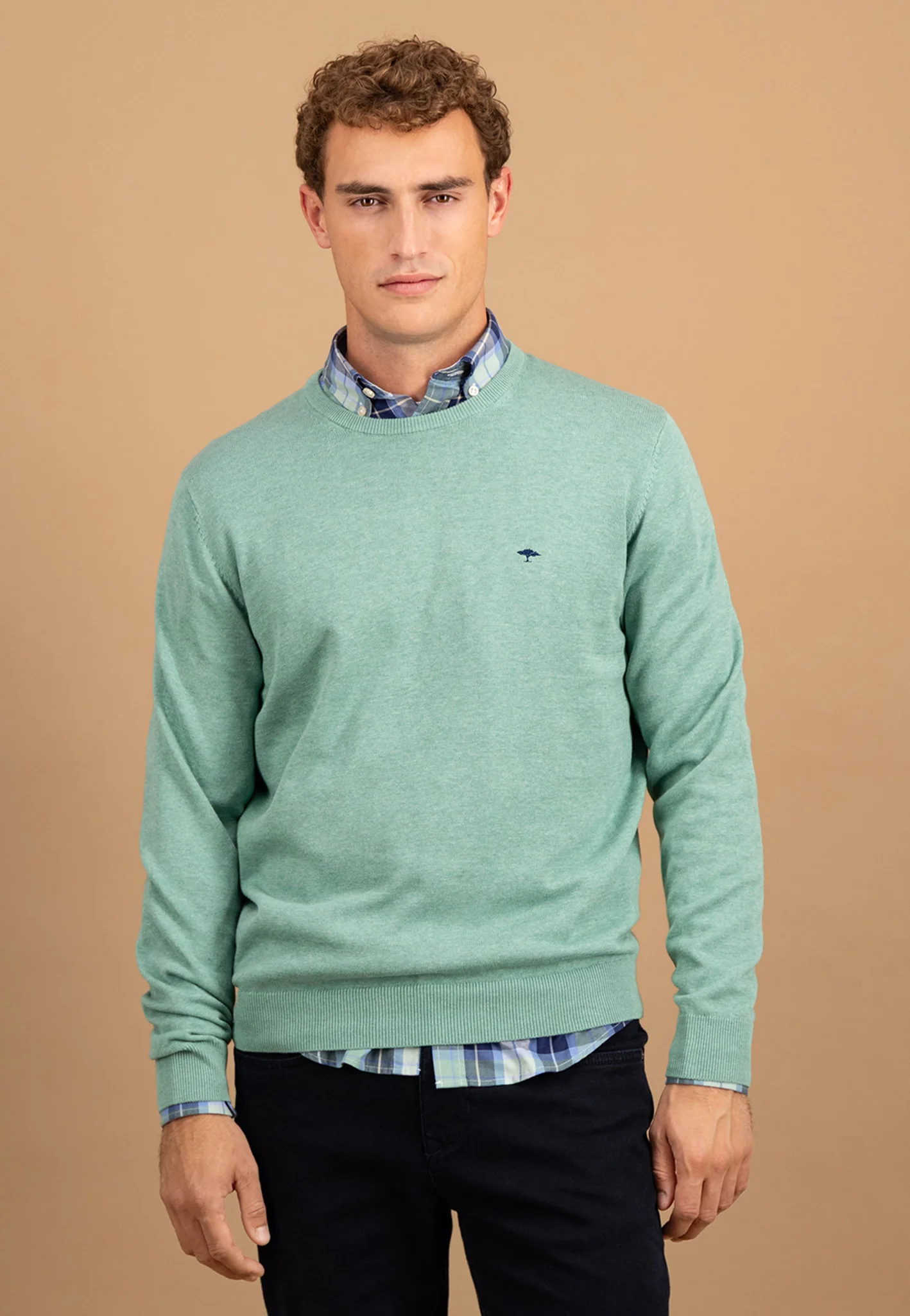 Feinstrickpullover aus Baumwolle mit Rundhalsausschnitt - Image 31