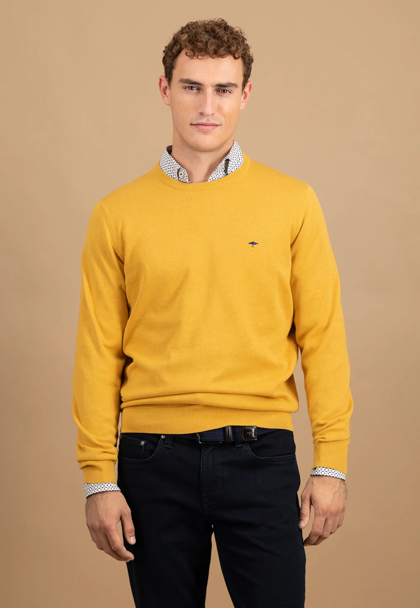 Feinstrickpullover aus Baumwolle mit Rundhalsausschnitt - Image 7