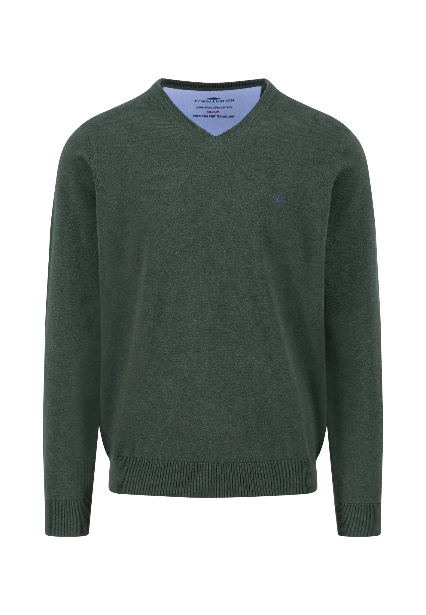 Feinstrickpullover aus Baumwolle mit V-Ausschnitt - Image 29