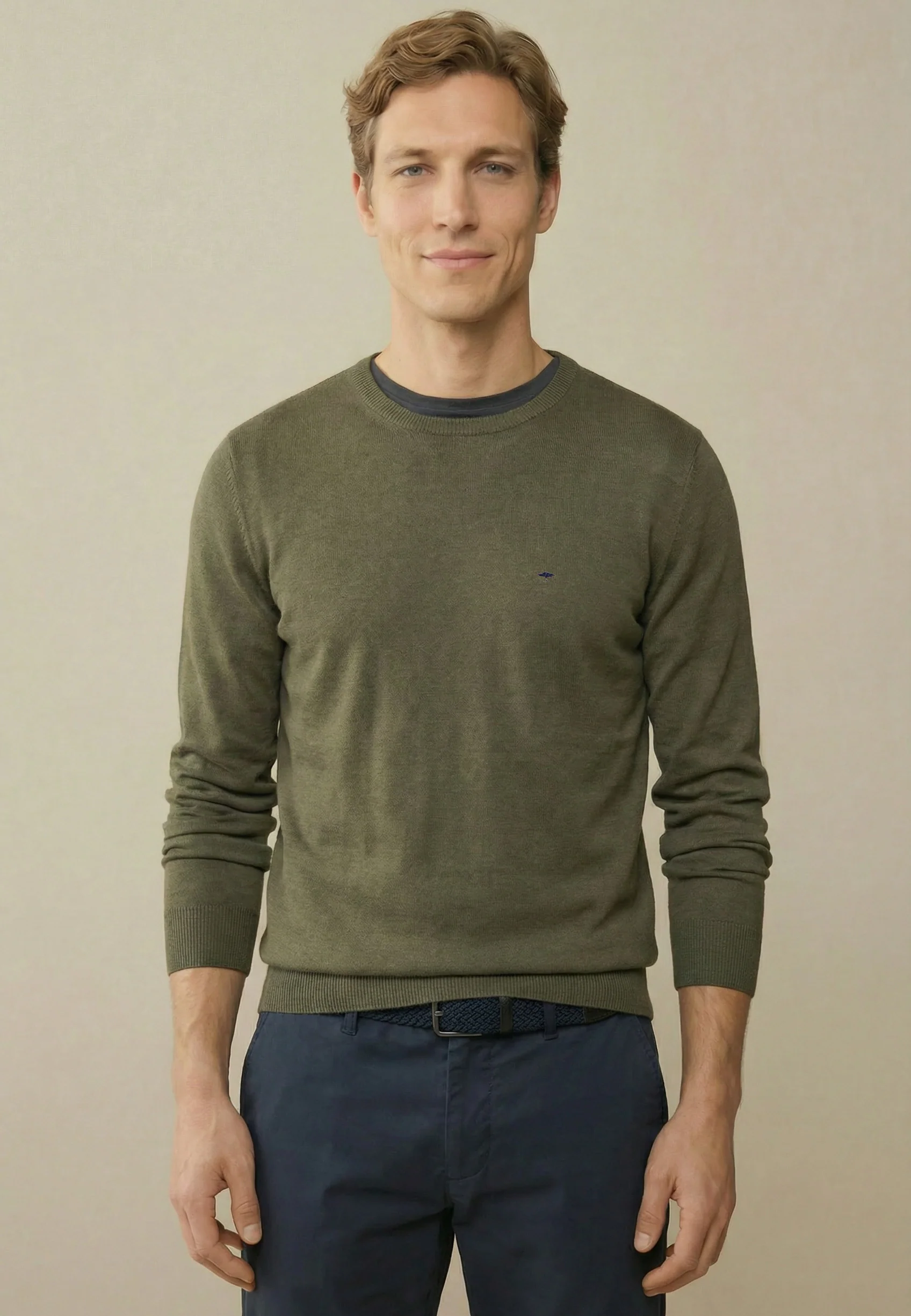 Feinstrickpullover aus reiner Baumwolle mit Rundhalsausschnitt - Image 61