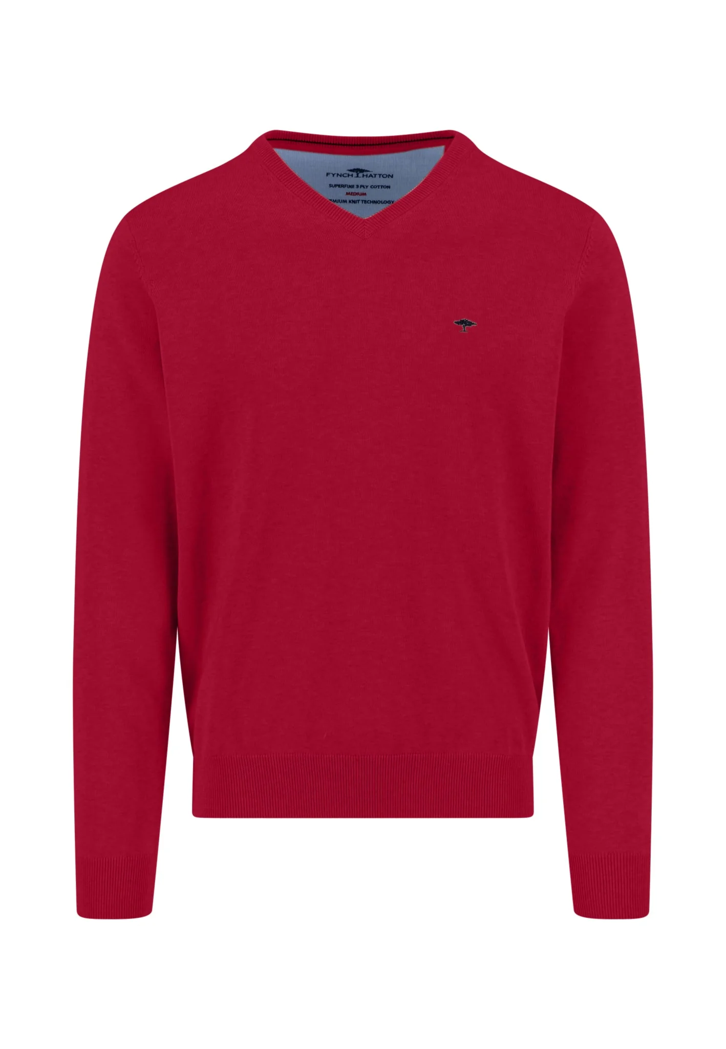 Feinstrickpullover aus reiner Baumwolle mit V-Ausschnitt - Image 14
