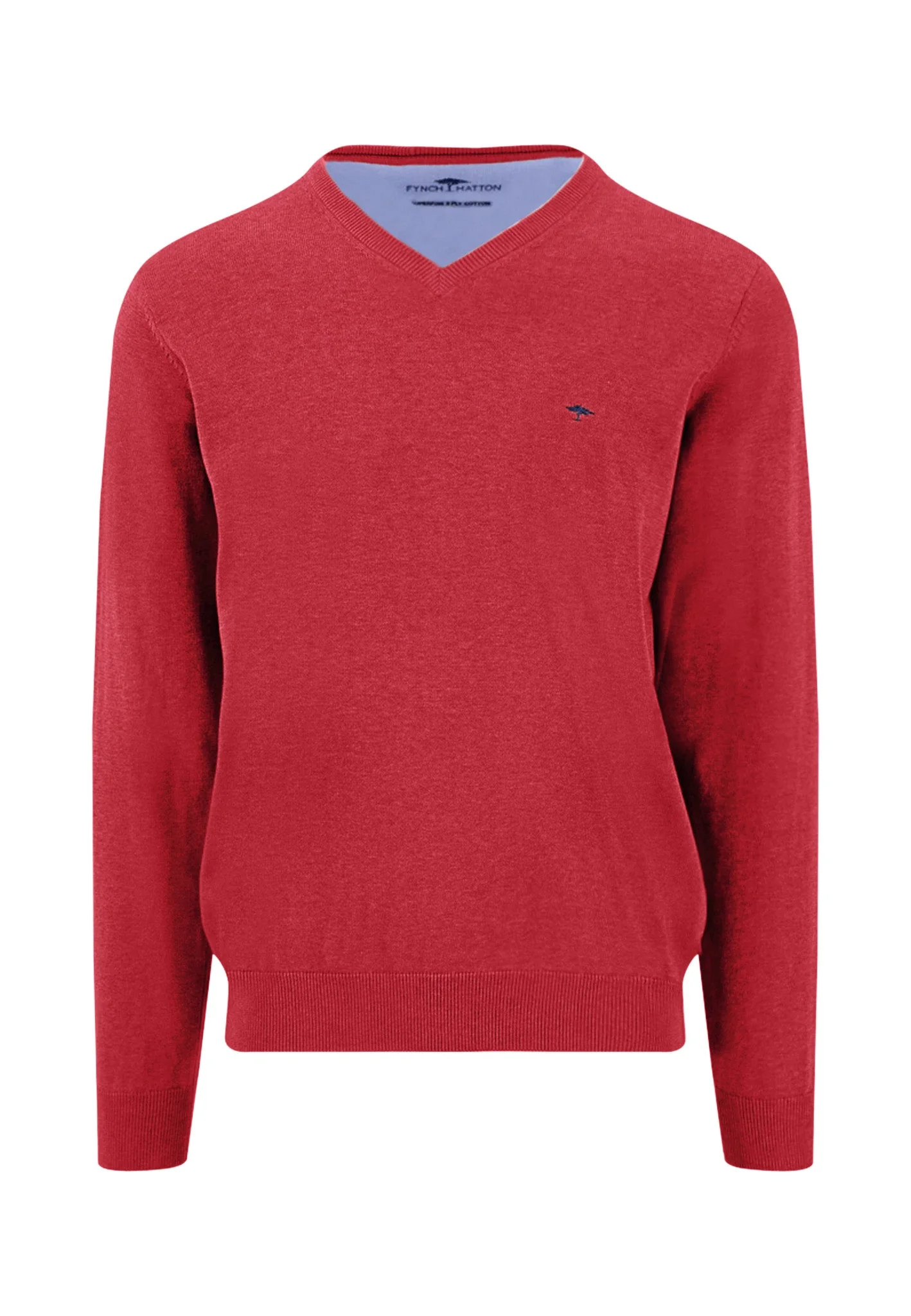 Feinstrickpullover aus reiner Baumwolle mit V-Ausschnitt - Image 24