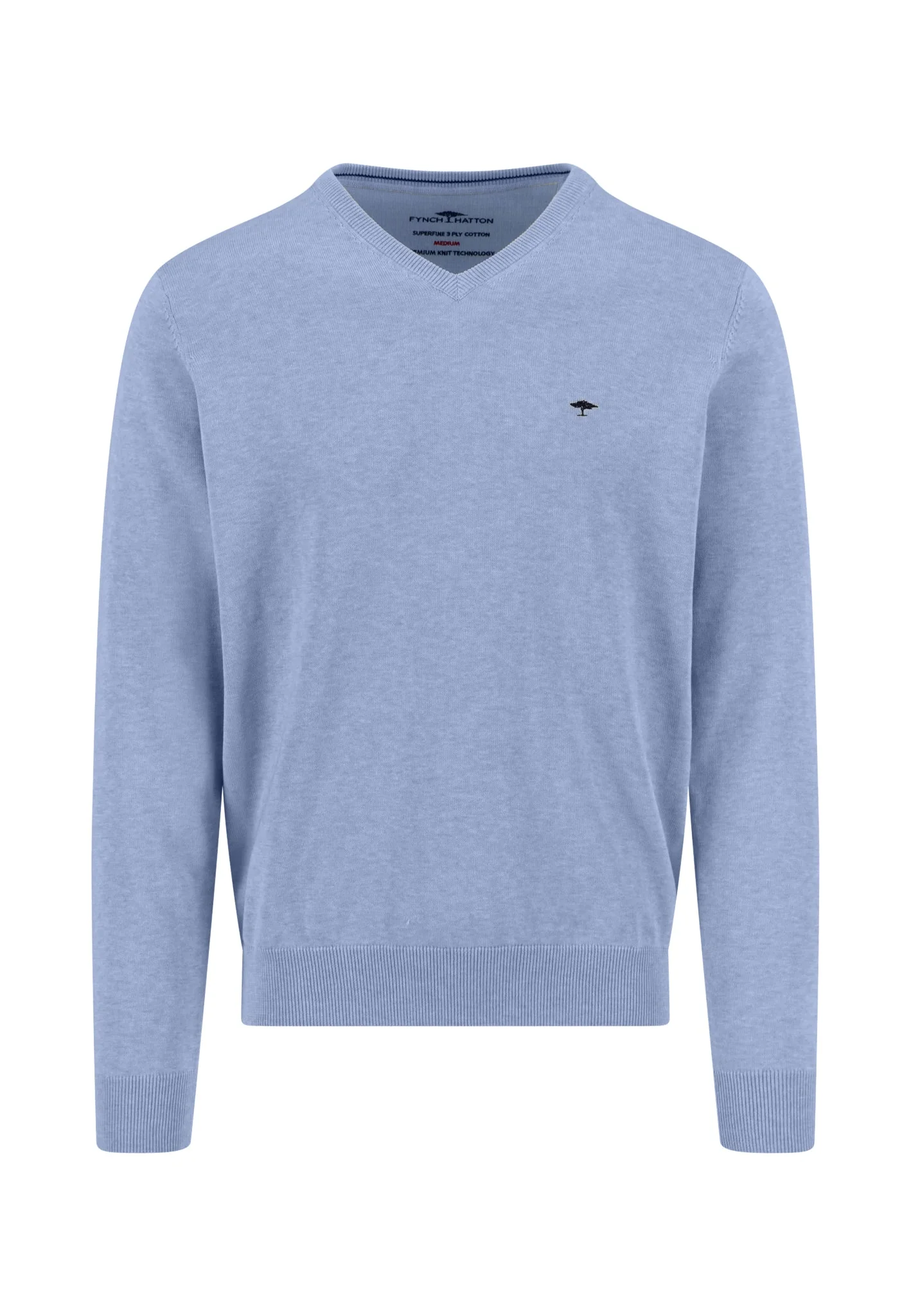 Feinstrickpullover aus reiner Baumwolle mit V-Ausschnitt - Image 44