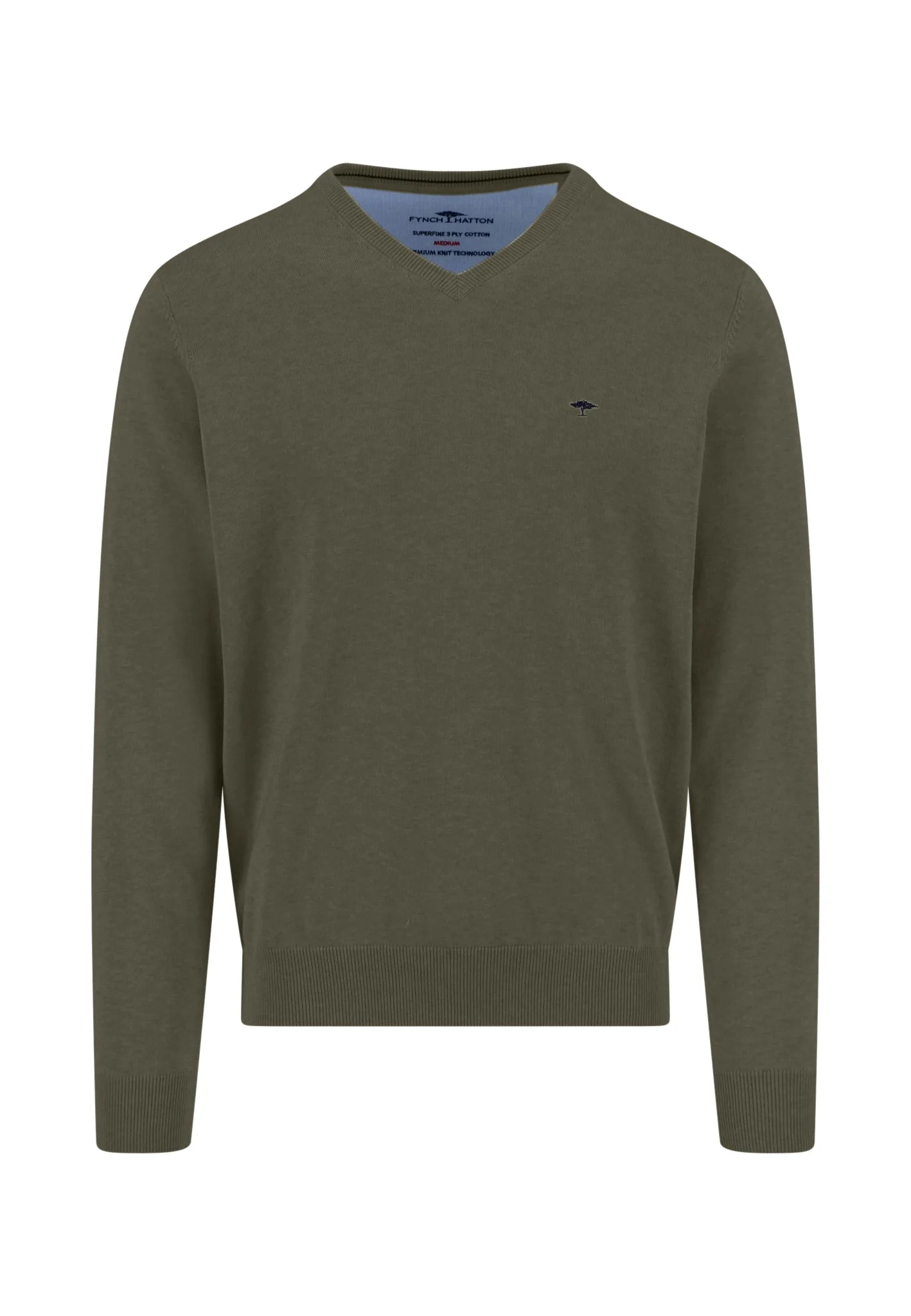 Feinstrickpullover aus reiner Baumwolle mit V-Ausschnitt - Image 59