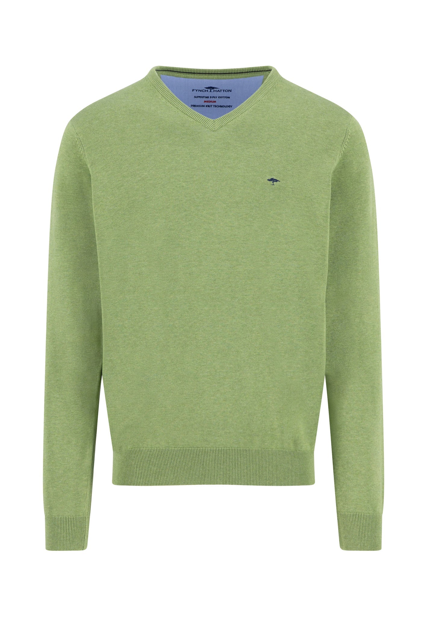 Feinstrickpullover aus reiner Baumwolle mit V-Ausschnitt - Image 69