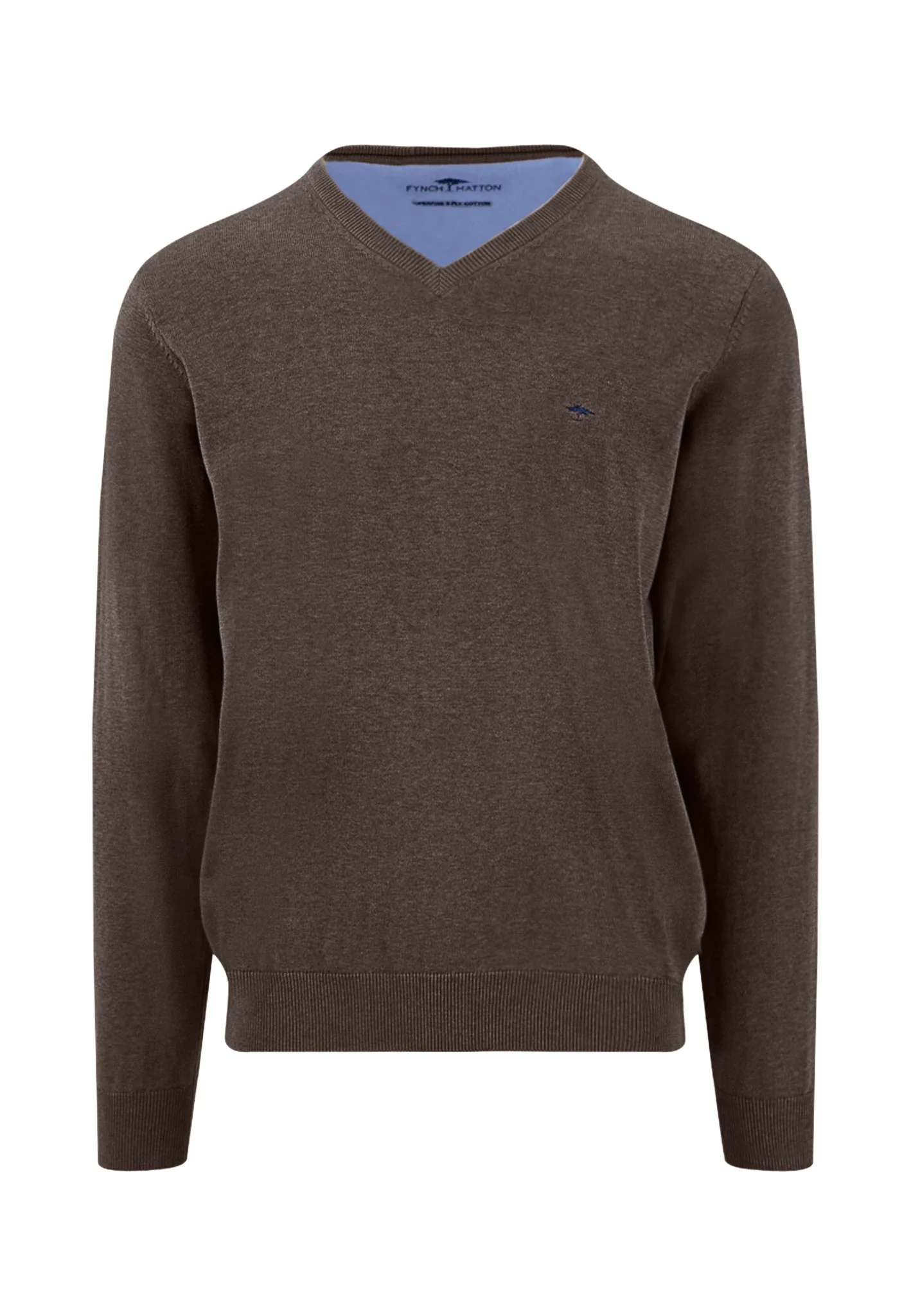 Feinstrickpullover aus reiner Baumwolle mit V-Ausschnitt - Image 79