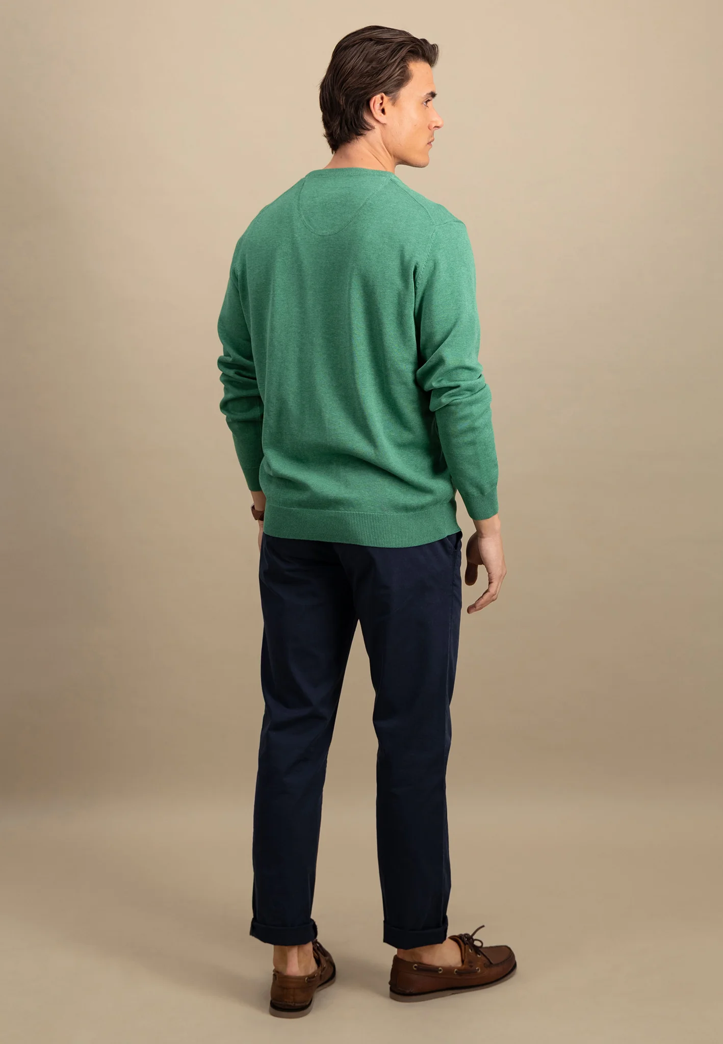 Pullover aus Baumwolle mit V-Ausschnitt - Image 63