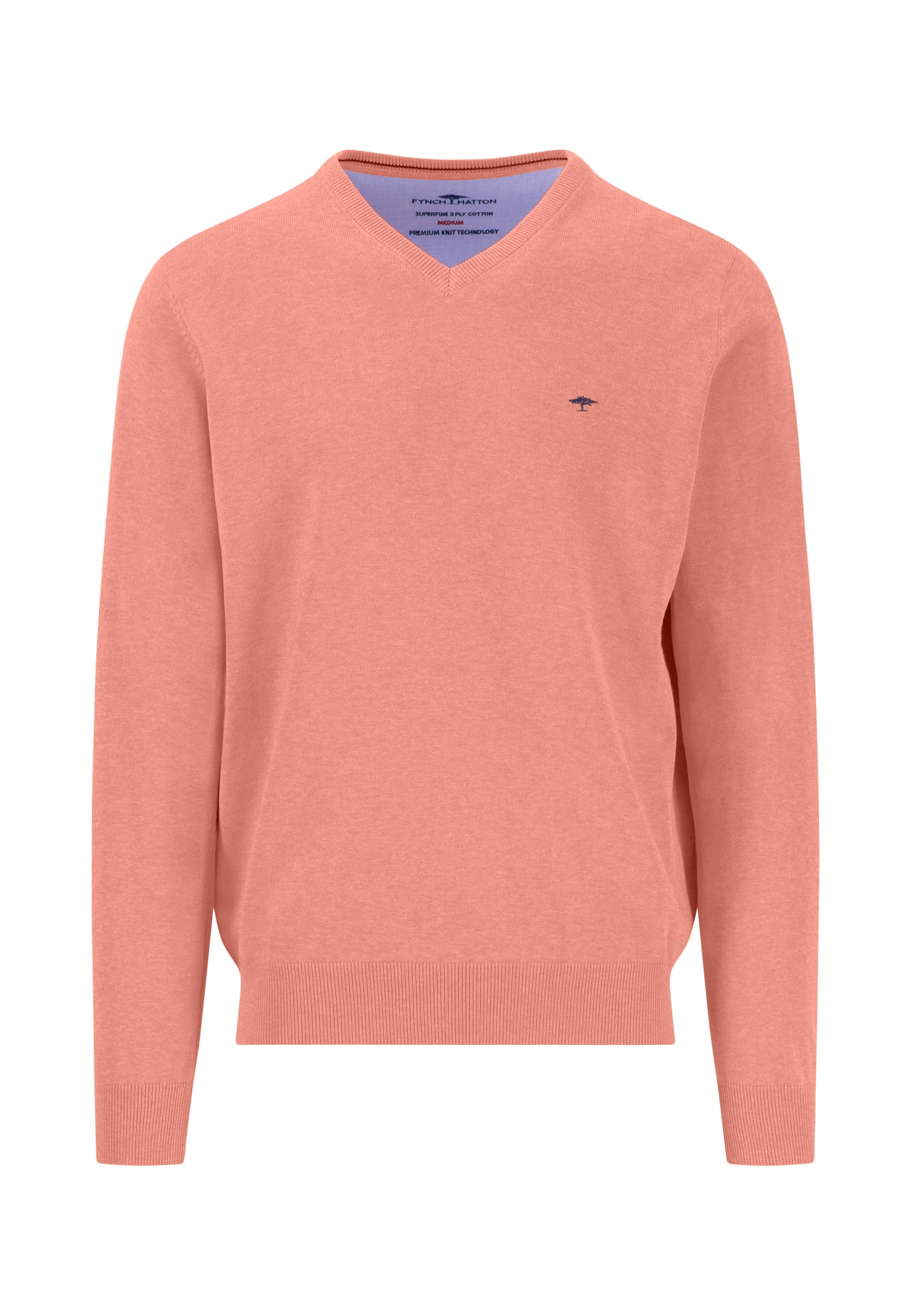 Feinstrickpullover mit V-Ausschnitt im Casual-Fit