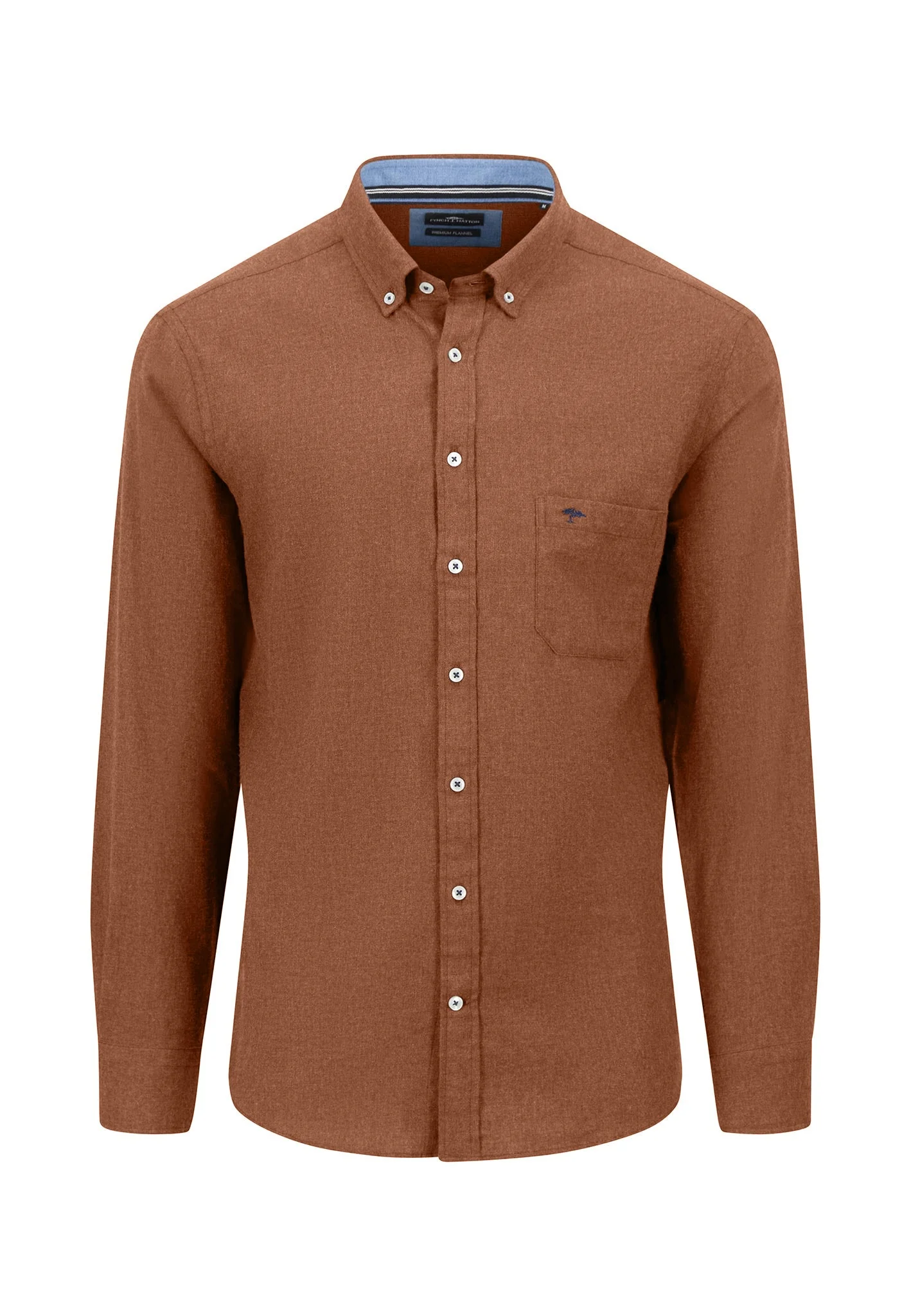 Flanellhemd aus Baumwolle mit Button-Down Kragen - Image 5