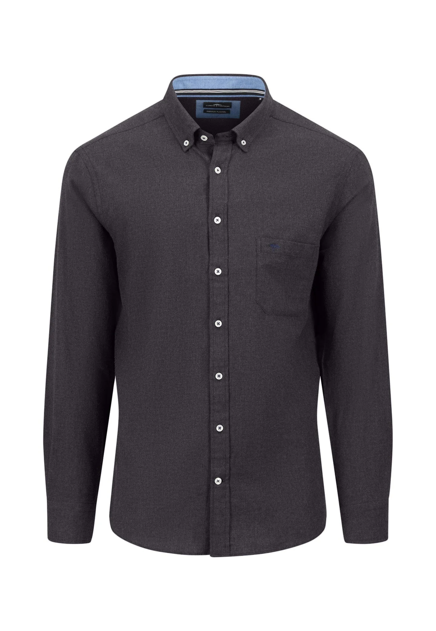 Flanellhemd aus Baumwolle mit Button-Down Kragen - Image 7