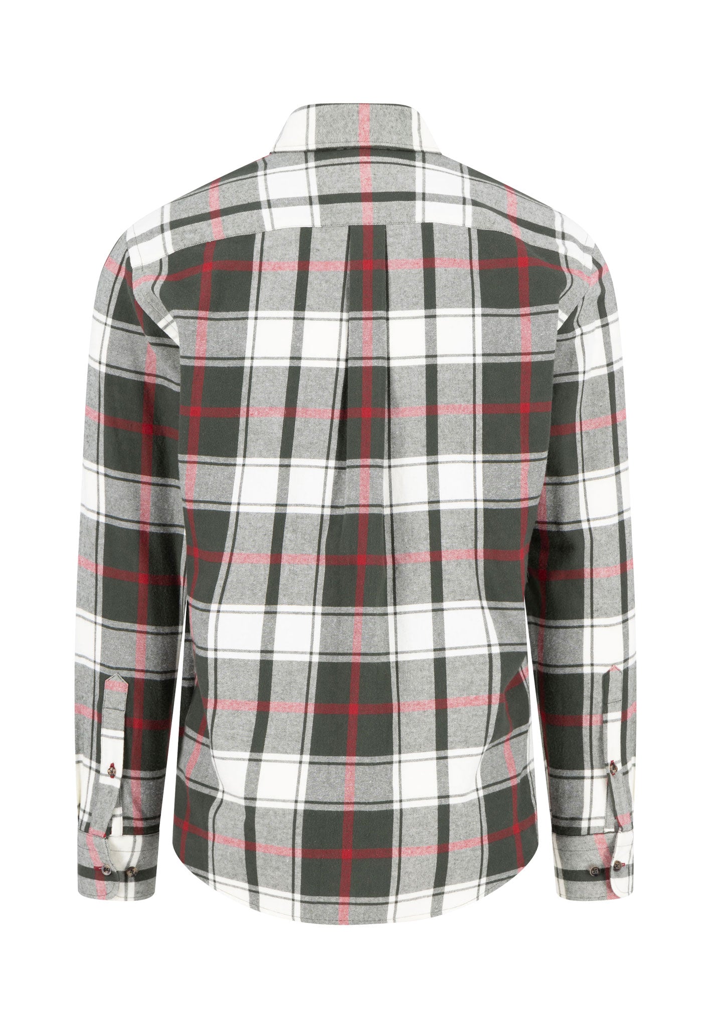 Flanellhemd aus Baumwolle mit großem Karomuster und Button-Down-Kragen - Image 6
