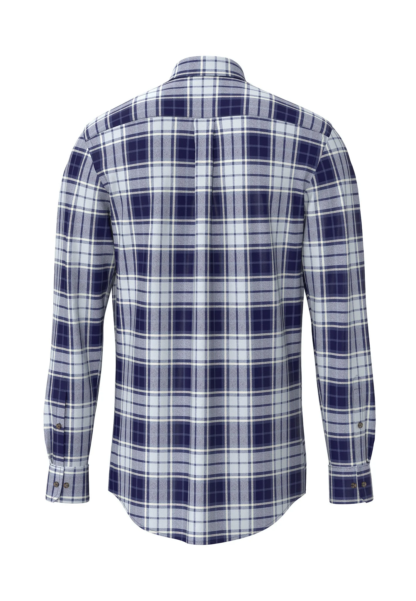 Flanellhemd aus Baumwolle mit Karomuster und Button-Down-Kragen - Image 6