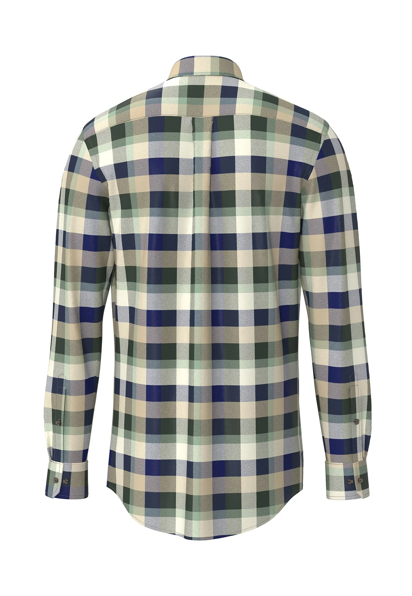 Flanellhemd aus Baumwolle mit Karomuster und Button-Down-Kragen - Image 6
