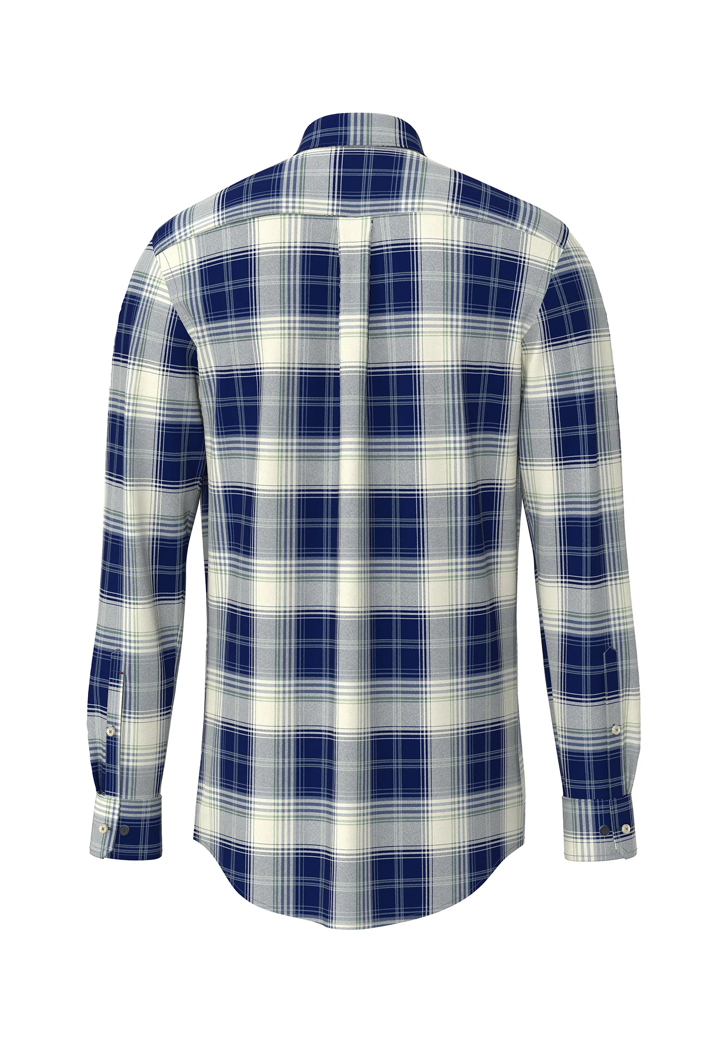 Flanellhemd aus Baumwolle mit Karomuster und Button-Down-Kragen - Image 2