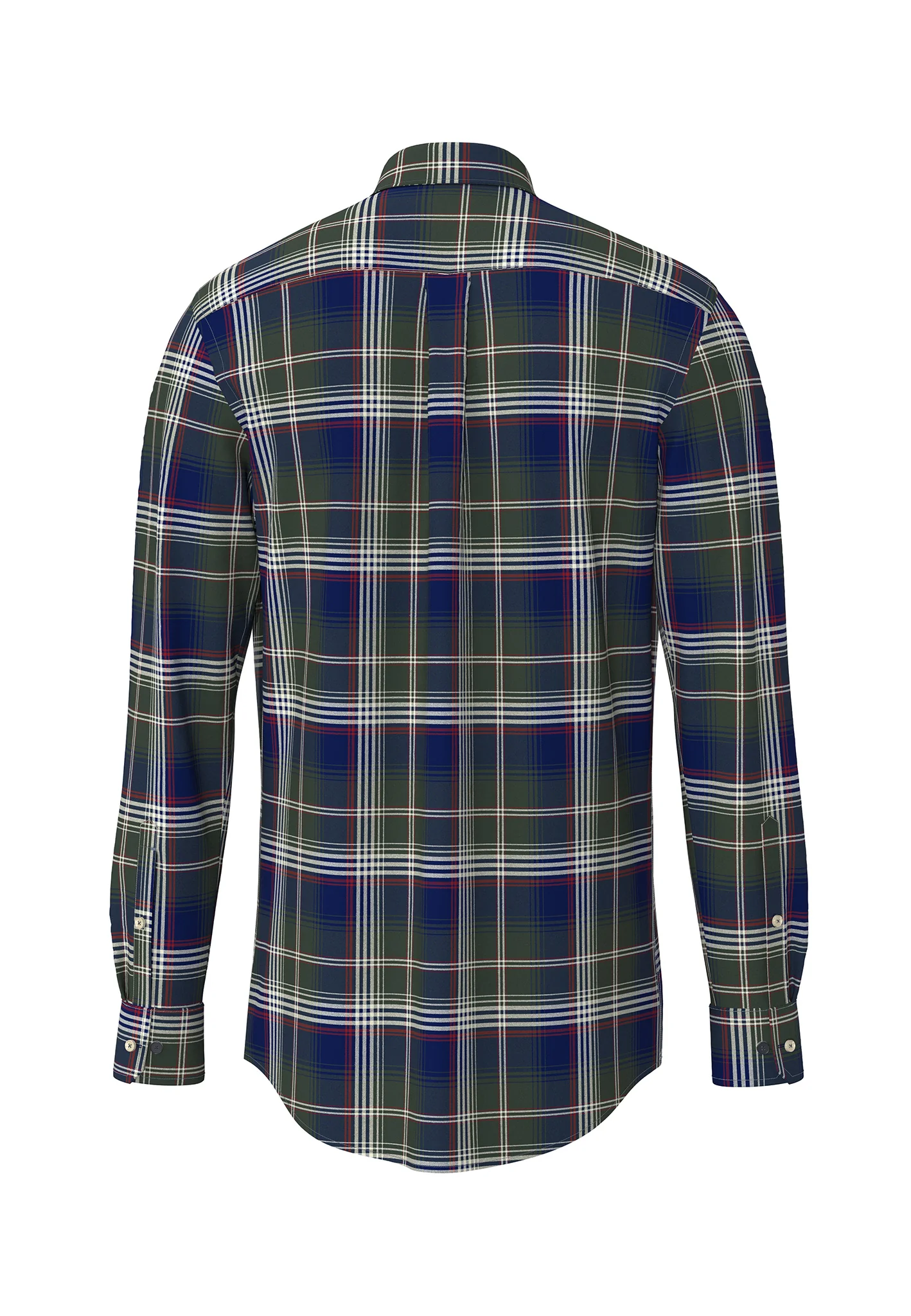 Flanellhemd aus Baumwolle mit Karomuster und Button-Down-Kragen - Image 4