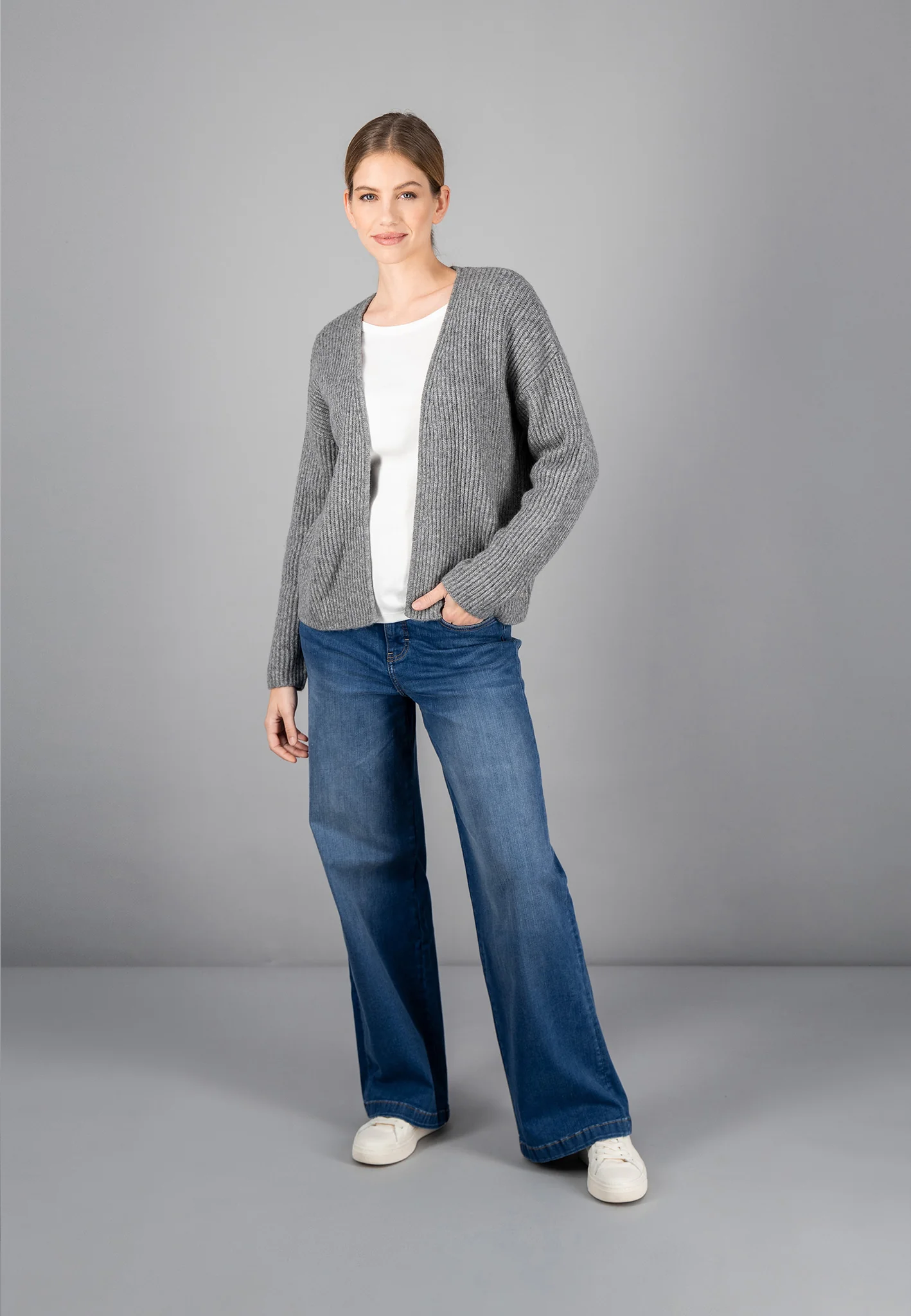 Flauschiger Cardigan in Modern-Fit aus Woll-Mix - Image 3