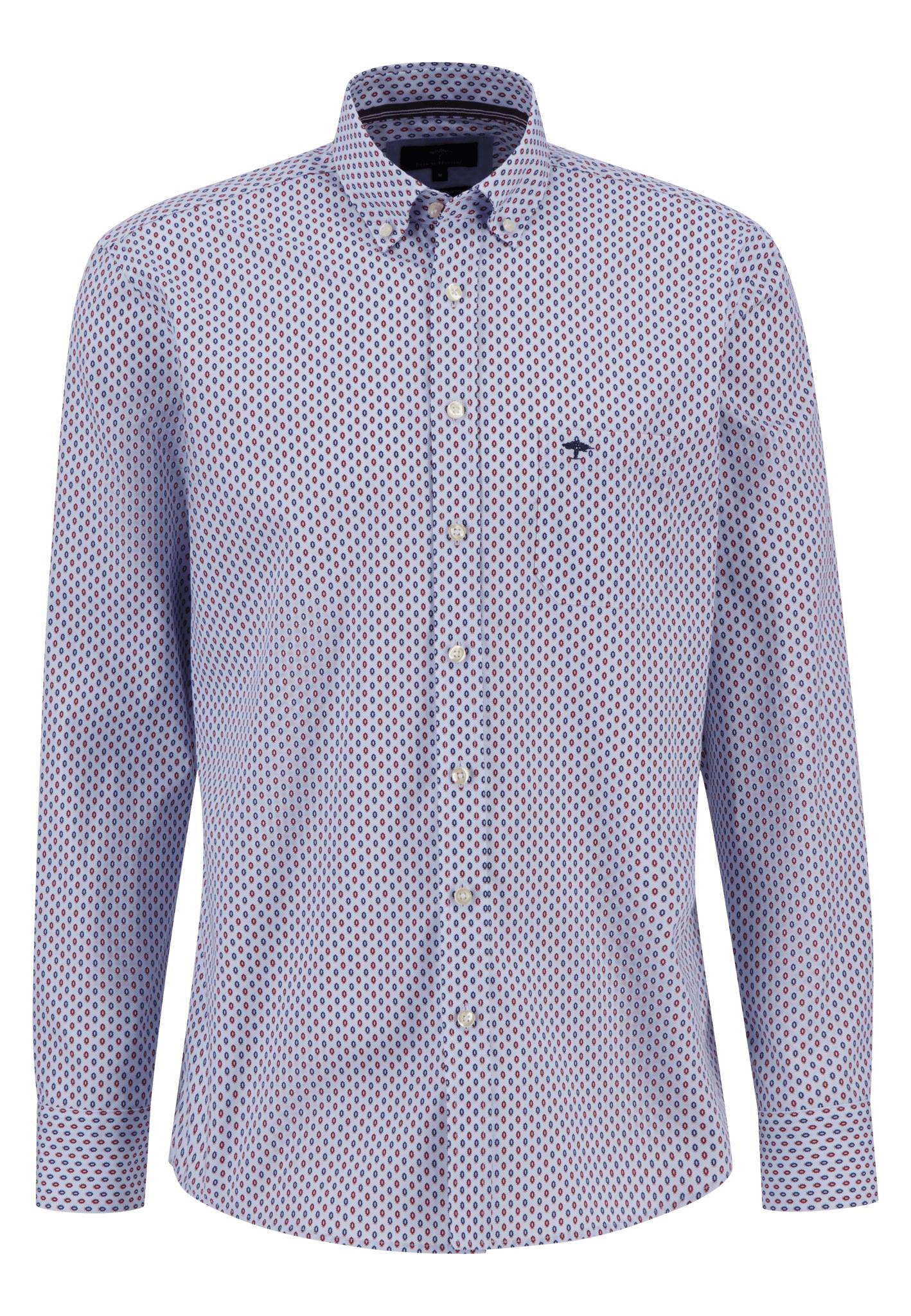Gemustertes Langarmhemd mit Button-Down-Kragen - Image 3