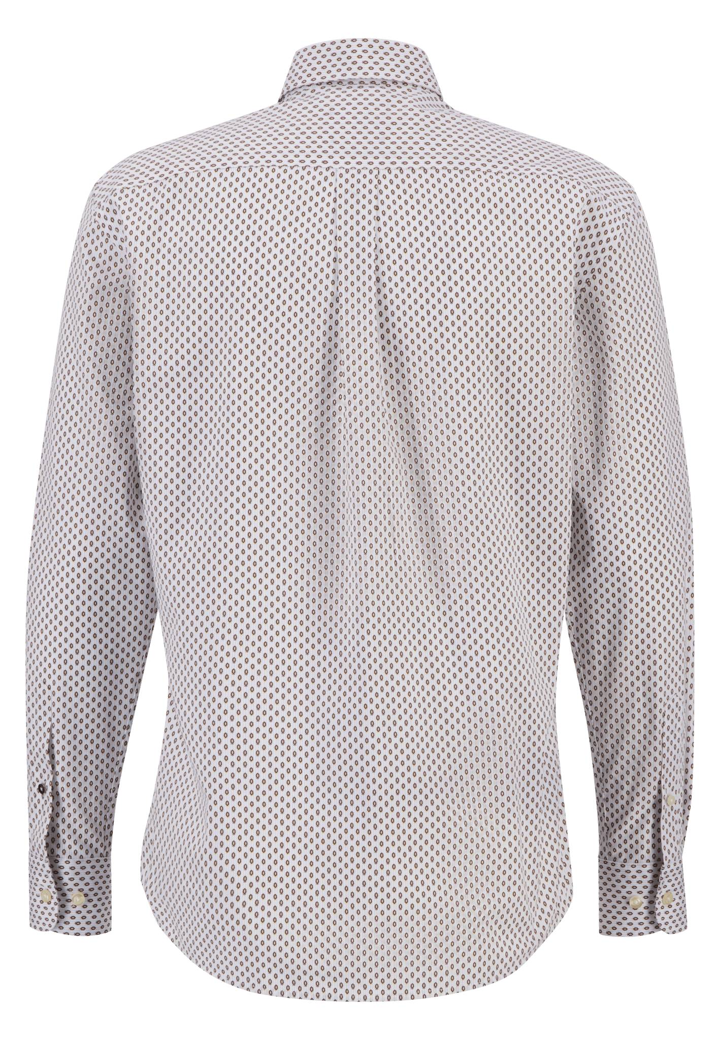 Gemustertes Langarmhemd mit Button-Down-Kragen - Image 8