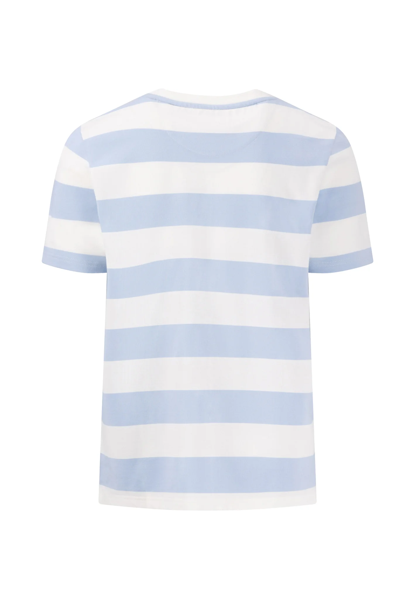 Gestreiftes T-Shirt mit farbigem Logodetail - Image 12