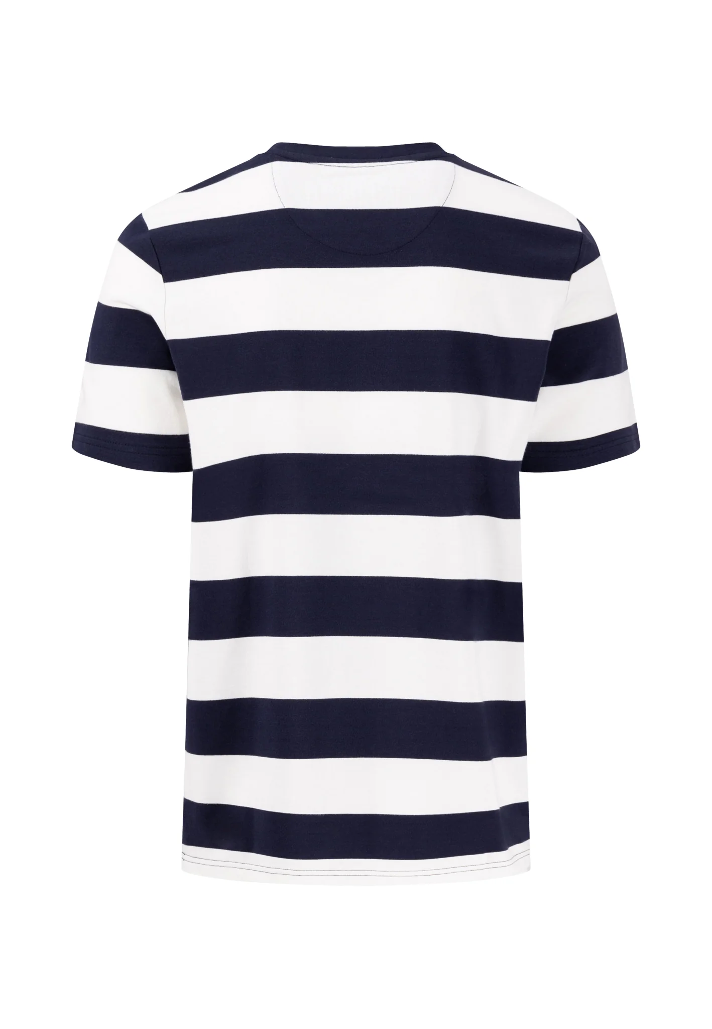 Gestreiftes T-Shirt mit farbigem Logodetail - Image 6