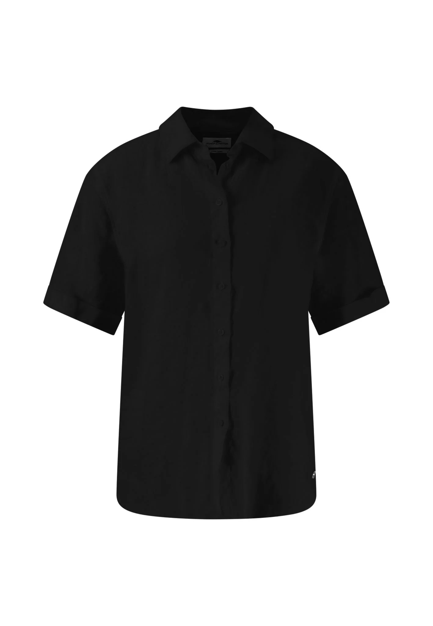 Halbarm-Bluse aus Leinenmix in Unifarben - Image 11