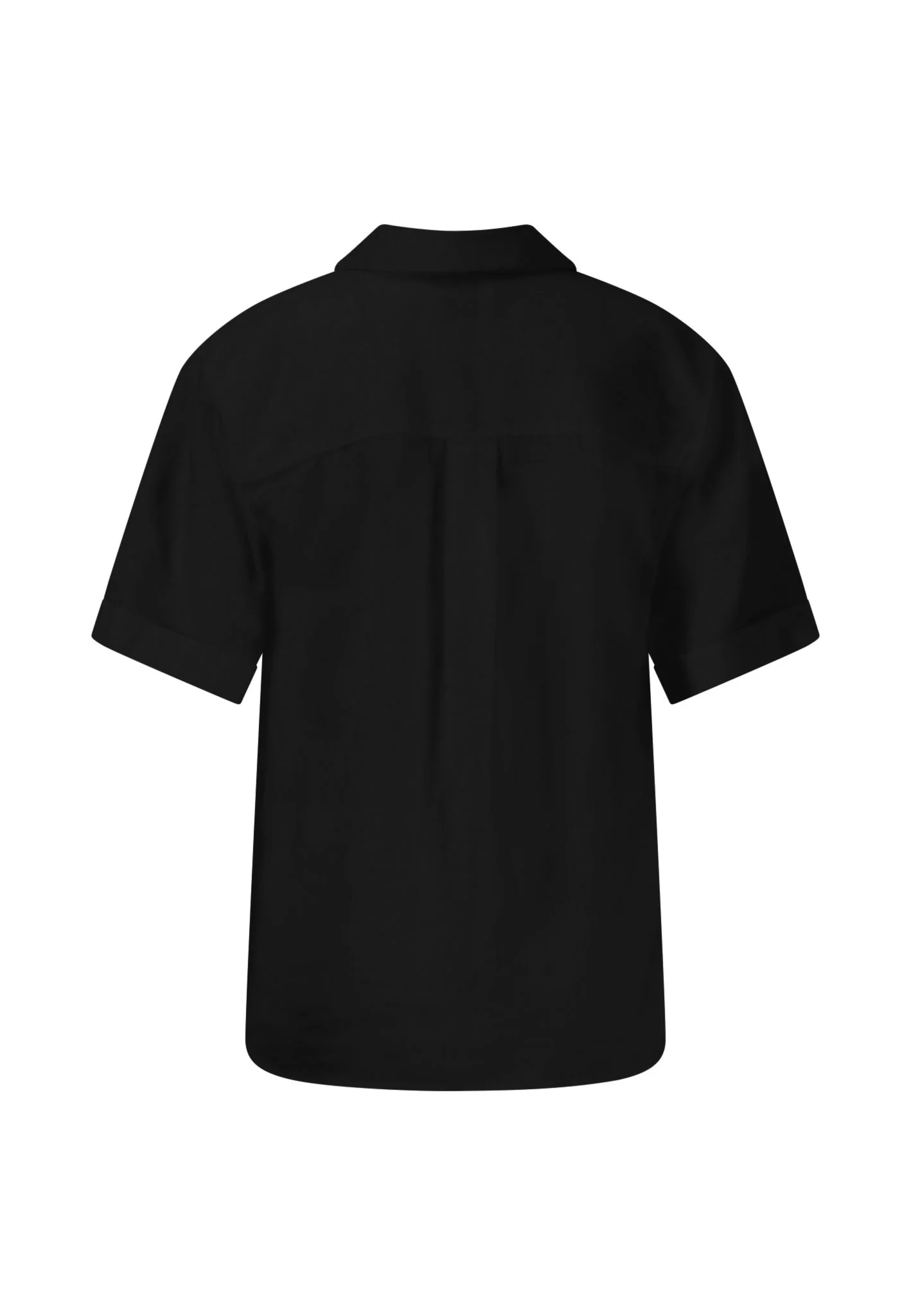 Halbarm-Bluse aus Leinenmix in Unifarben - Image 12