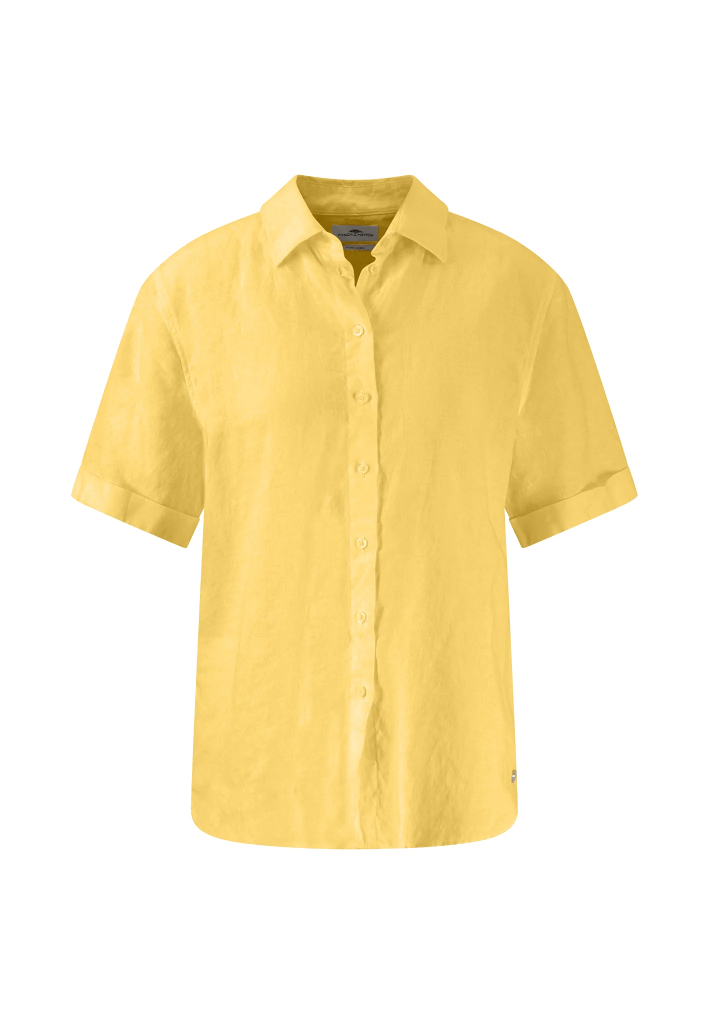Halbarm-Bluse aus Leinenmix in Unifarben - Image 17
