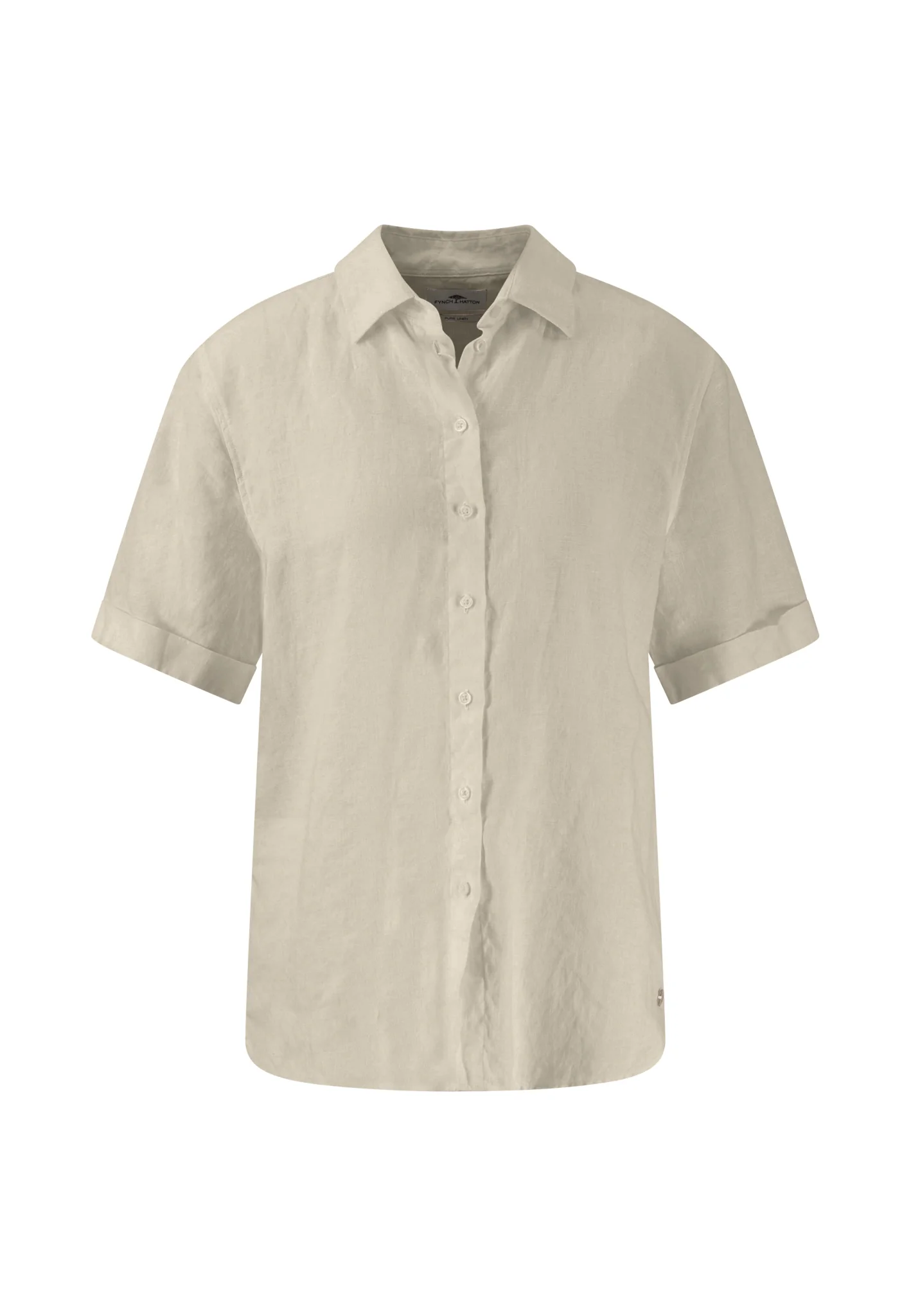 Halbarm-Bluse aus Leinenmix in Unifarben - Image 25