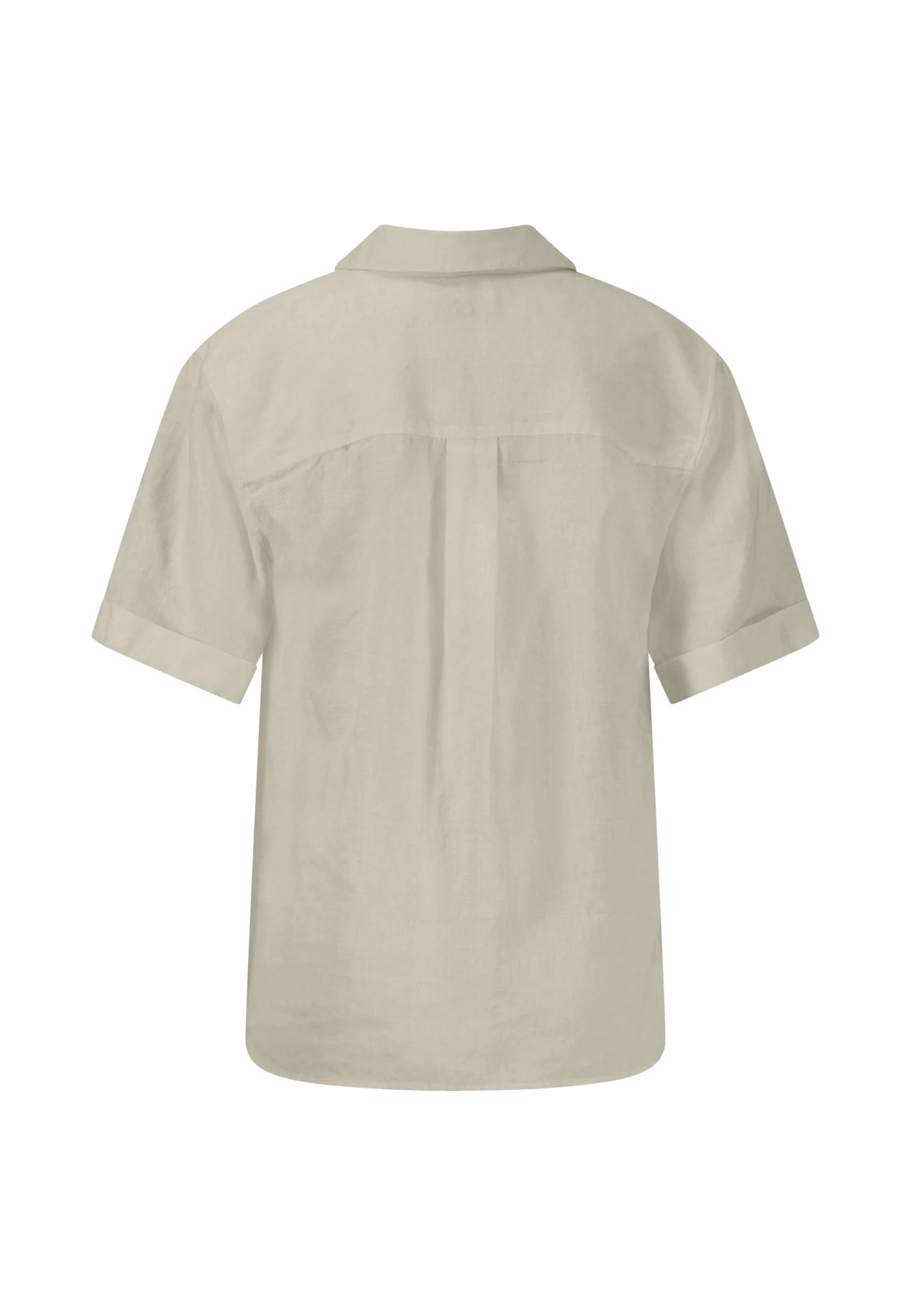 Halbarm-Bluse aus Leinenmix in Unifarben - Image 26