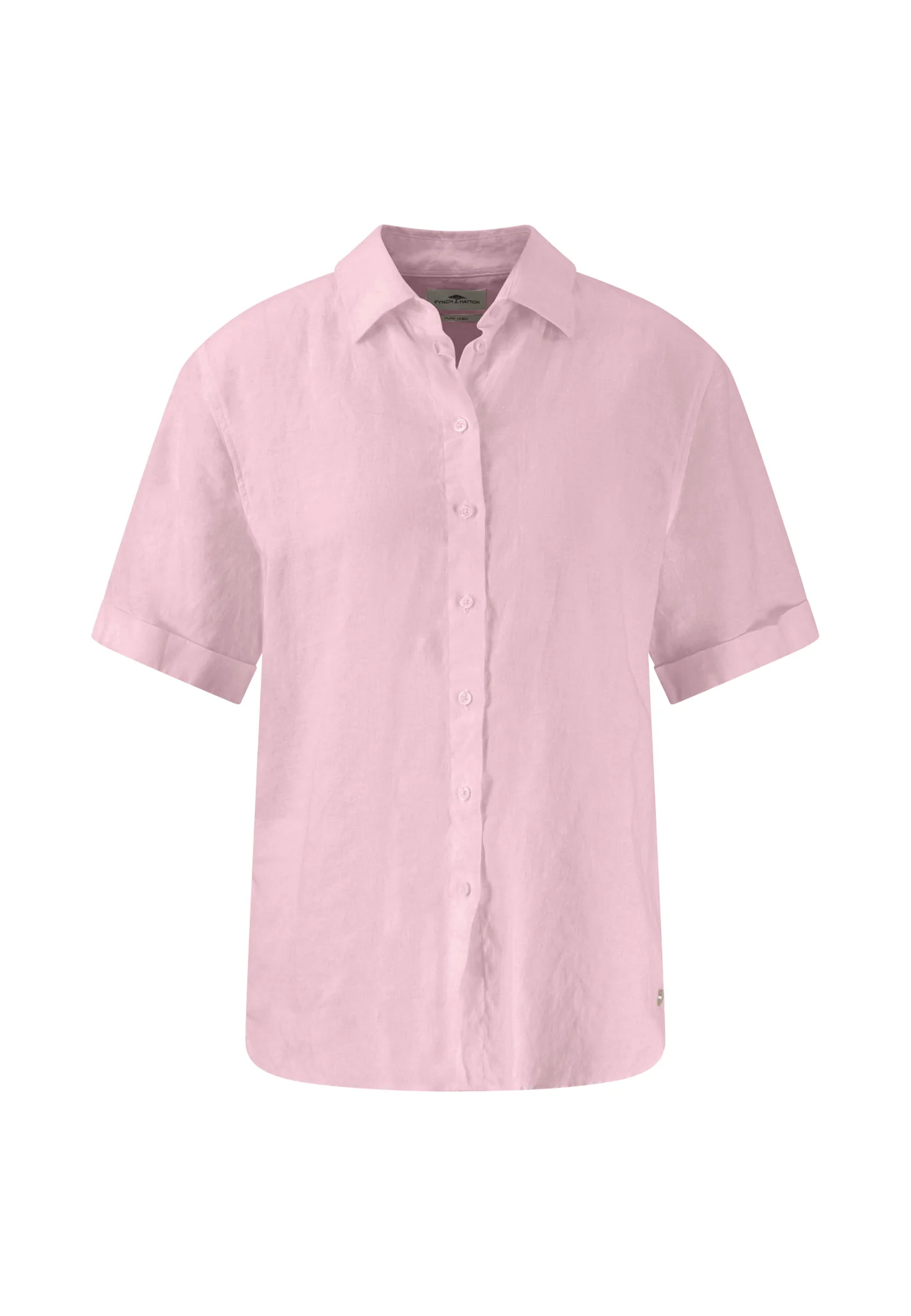 Halbarm-Bluse aus Leinenmix in Unifarben - Image 27