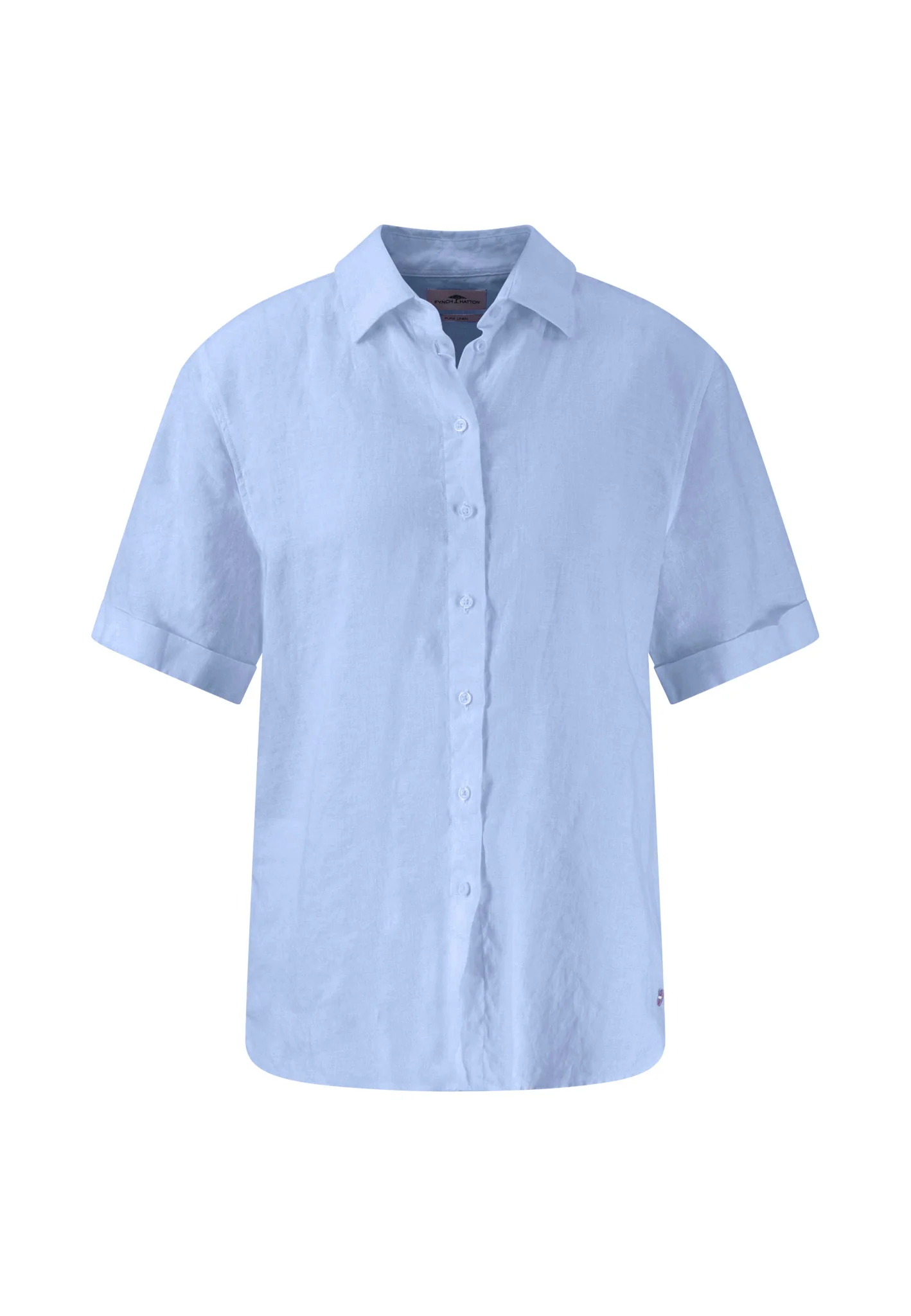 Halbarm-Bluse aus Leinenmix in Unifarben - Image 29