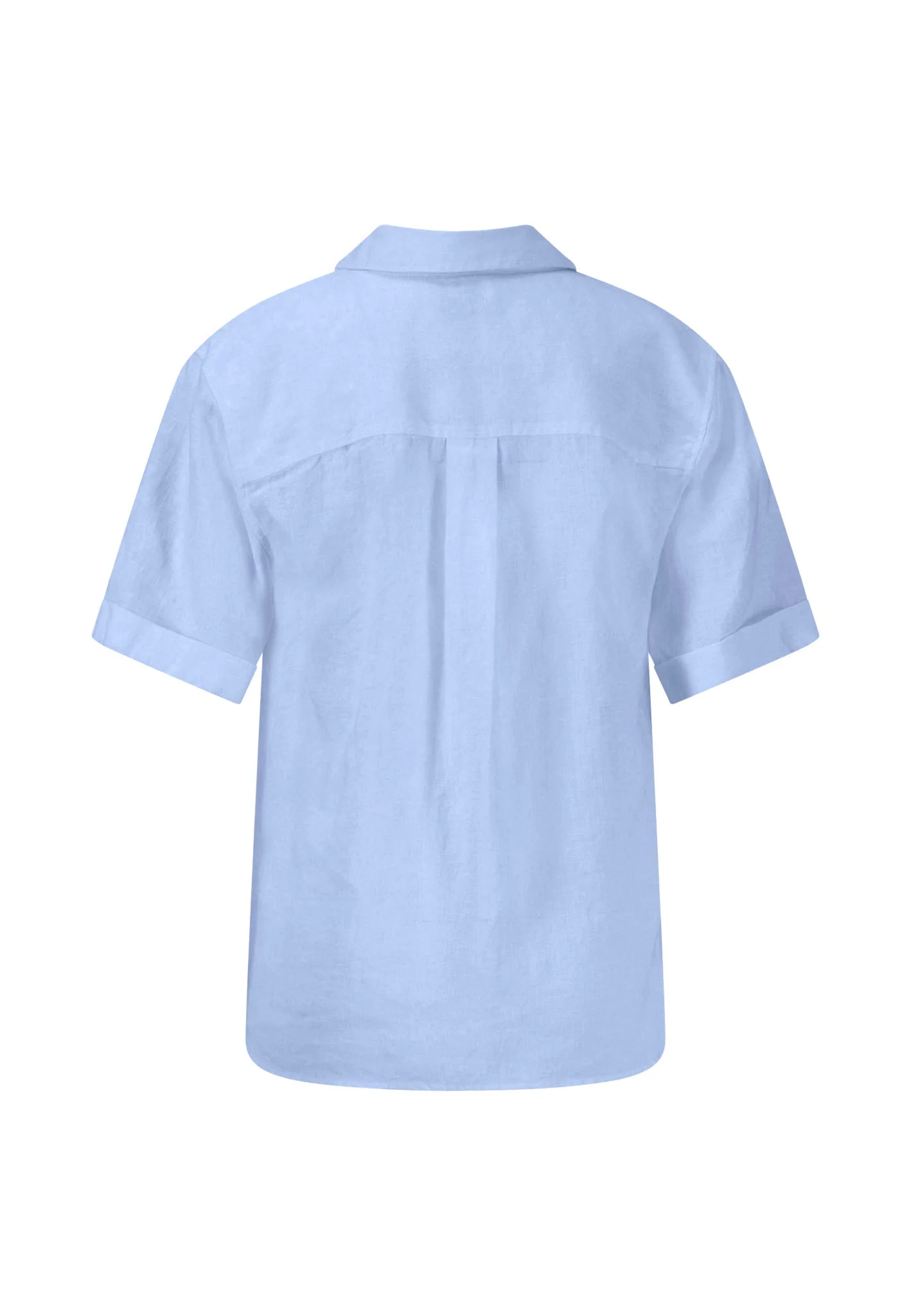 Halbarm-Bluse aus Leinenmix in Unifarben - Image 30