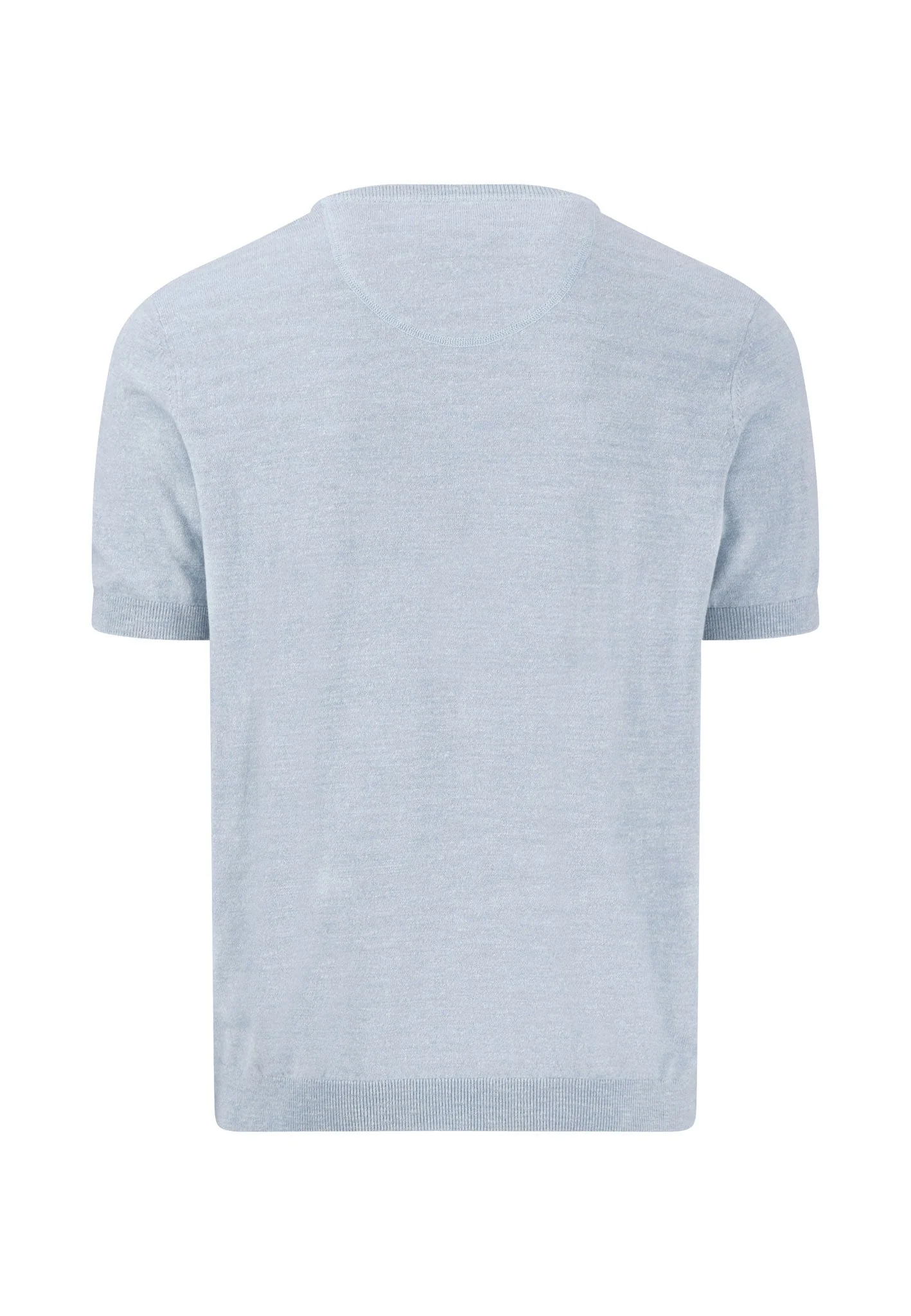 Halbarm-Pullover aus Baumwoll-Leinen-Mix mit Rundhalsausschnitt - Image 2