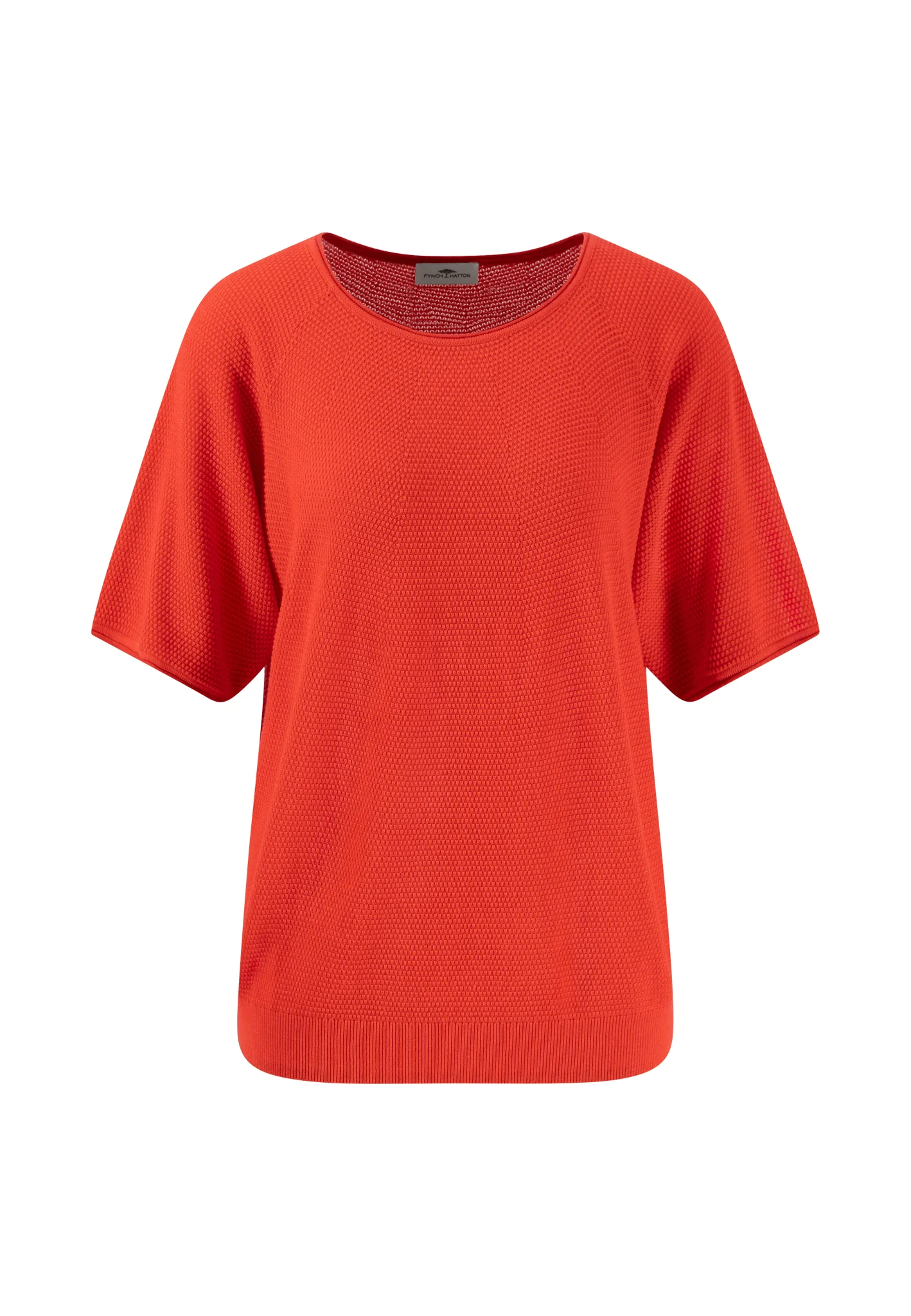 Halbarm-Strickpullover aus Viskose-Baumwoll-Mix mit Rundhalsausschnitt - Image 4