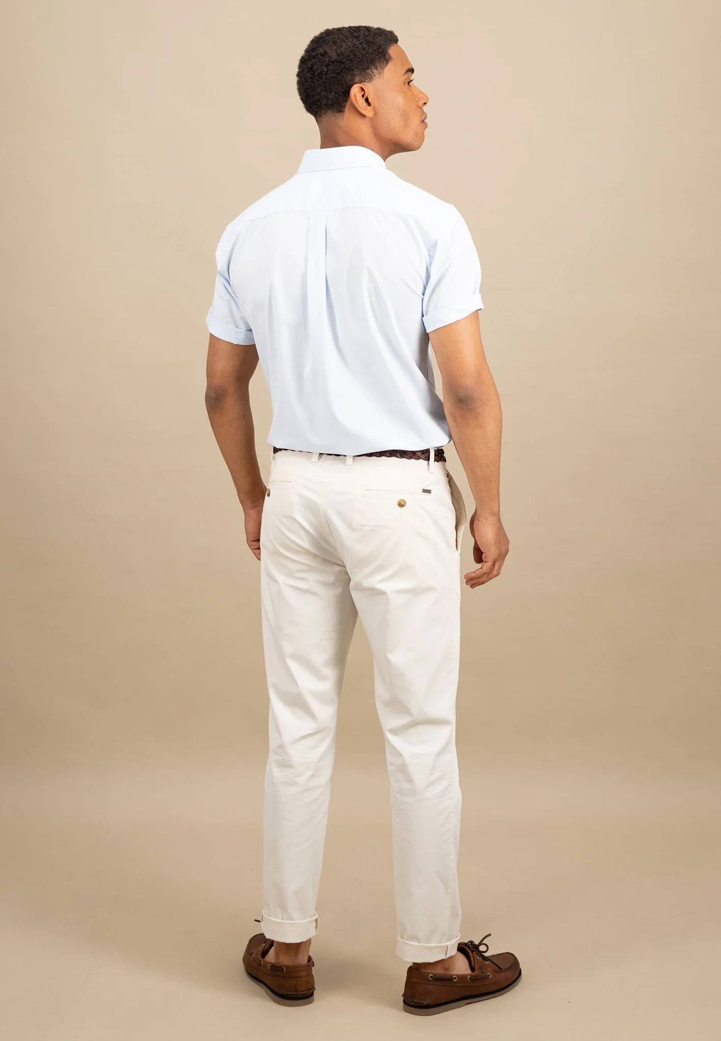 Halbarmhemd aus Baumwolle mit Button-Down-Kragen - Image 3