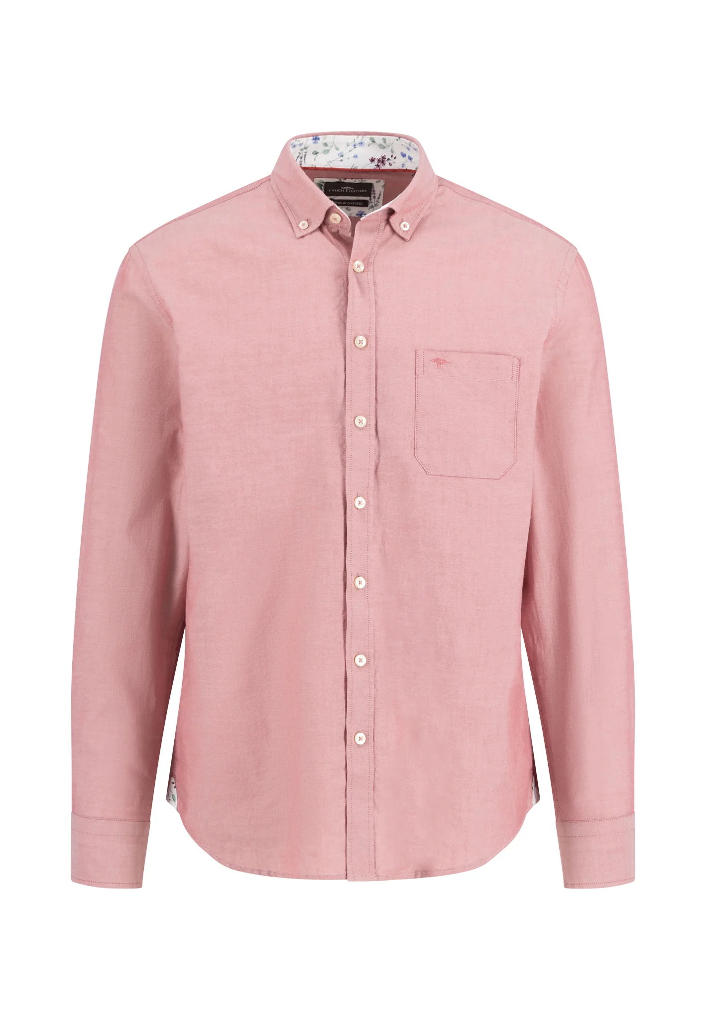 Oxfordhemd aus Baumwolle mit Brusttasche und Button-Down-Kragen