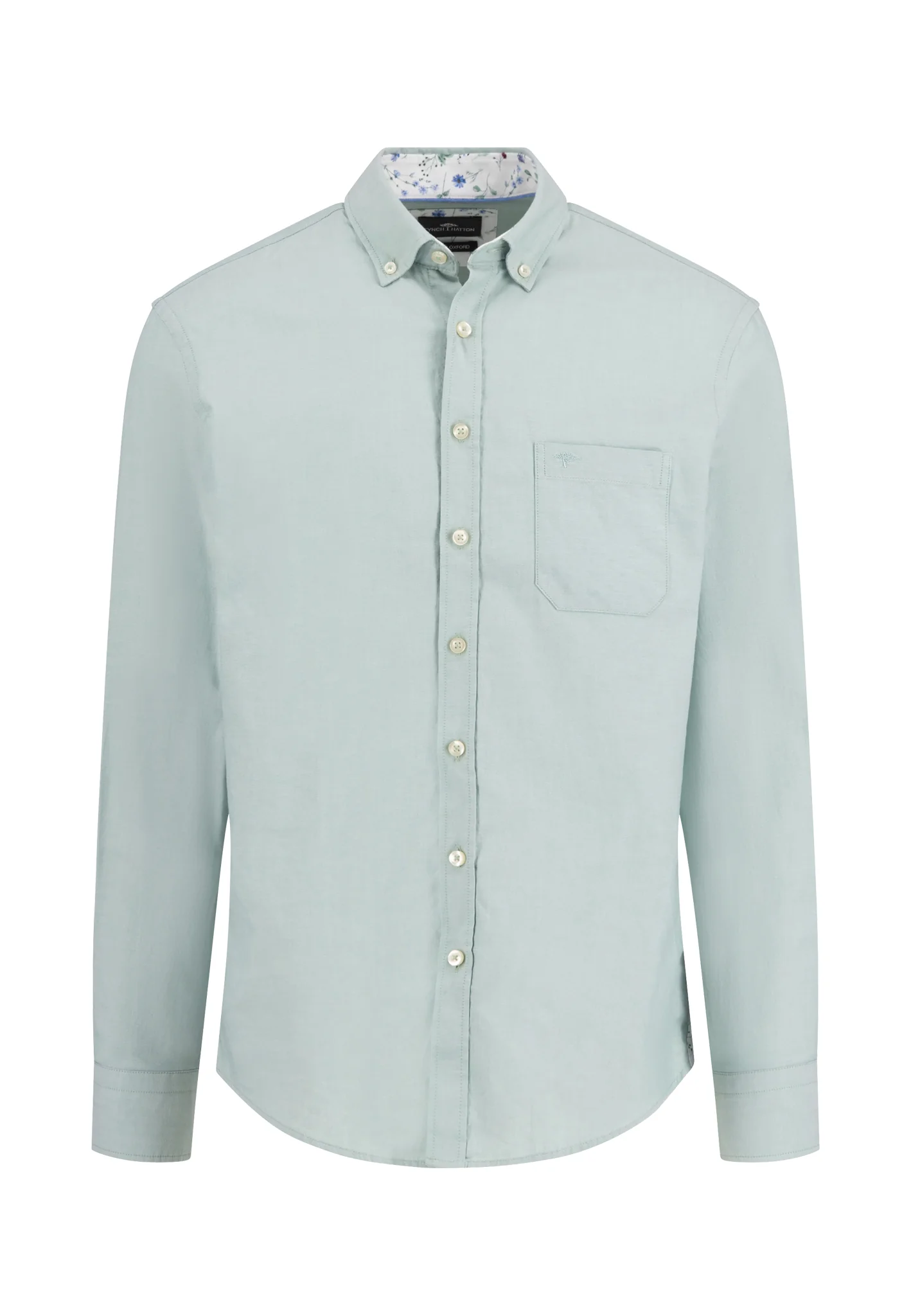 Oxfordhemd aus Baumwolle mit Brusttasche und Button-Down-Kragen - Image 5