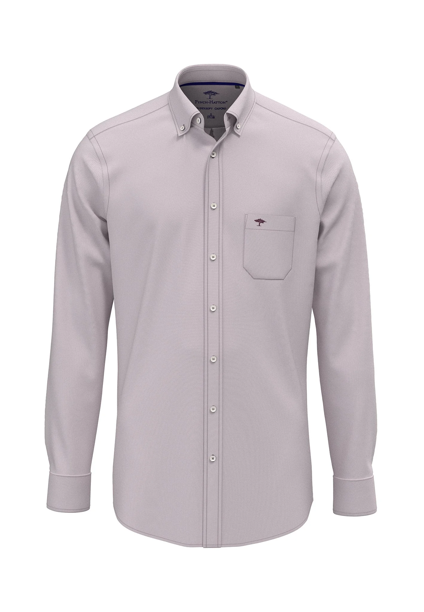 Oxfordhemd aus Baumwolle mit Brusttasche und Button-Down-Kragen - Image 5