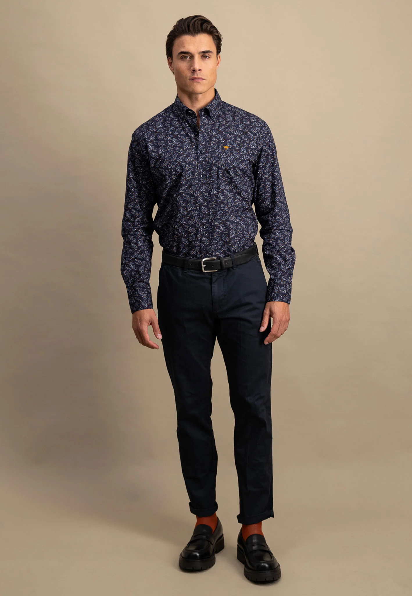 Hemd aus Baumwolle mit Button-Down-Kragen