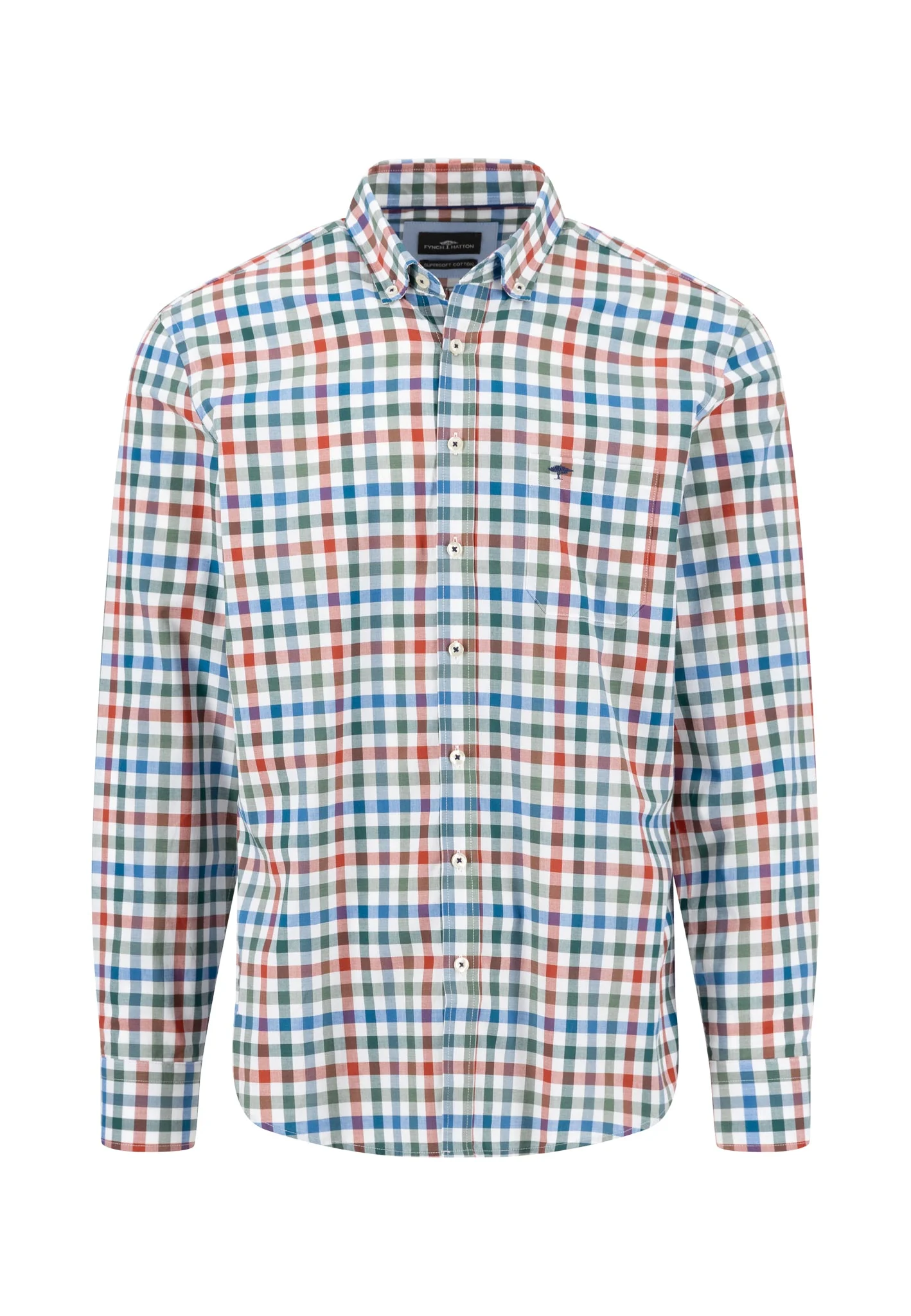 Hemd aus Baumwolle mit Button-Down-Kragen