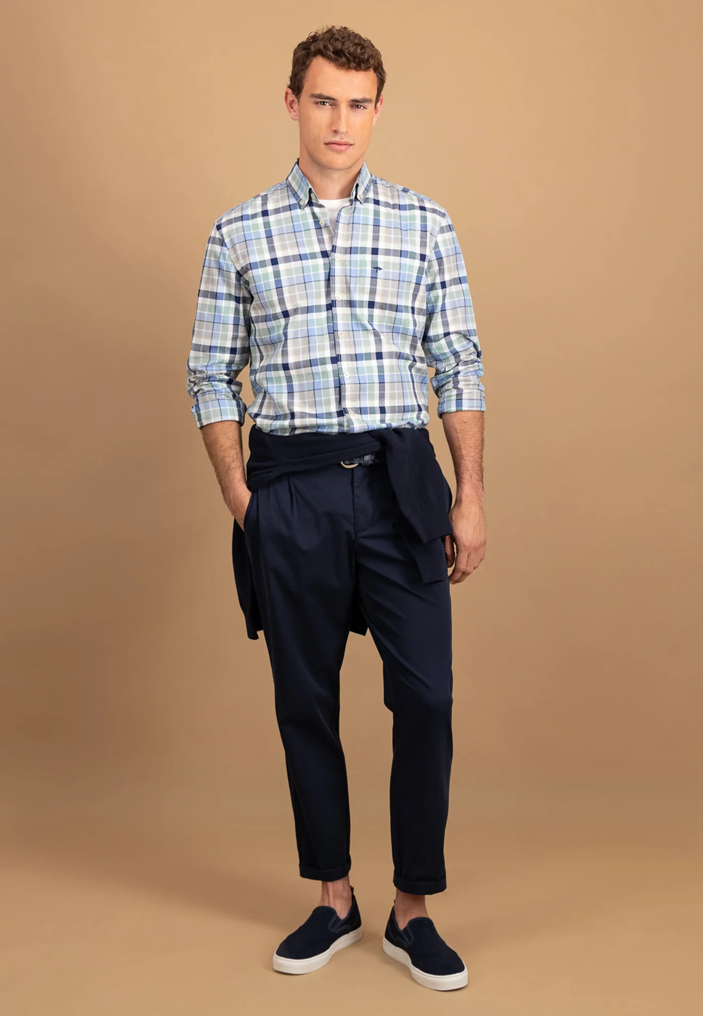 Oxfordhemd aus Baumwolle mit Button-Down-Kragen - Image 2