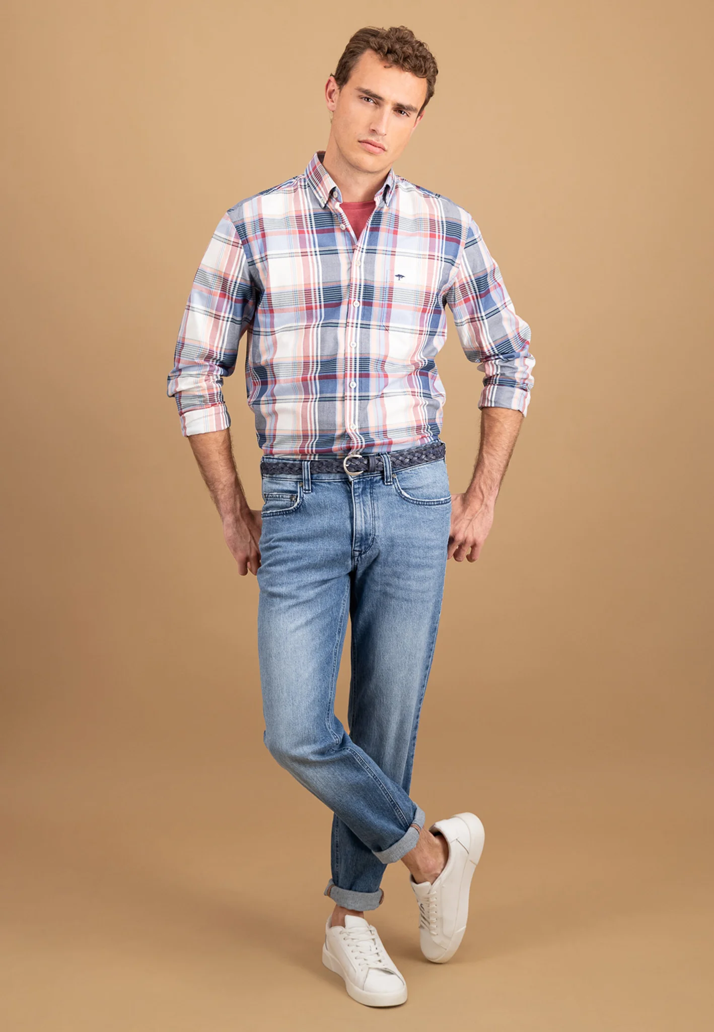 Oxfordhemd aus Baumwolle mit Button-Down-Kragen - Image 5