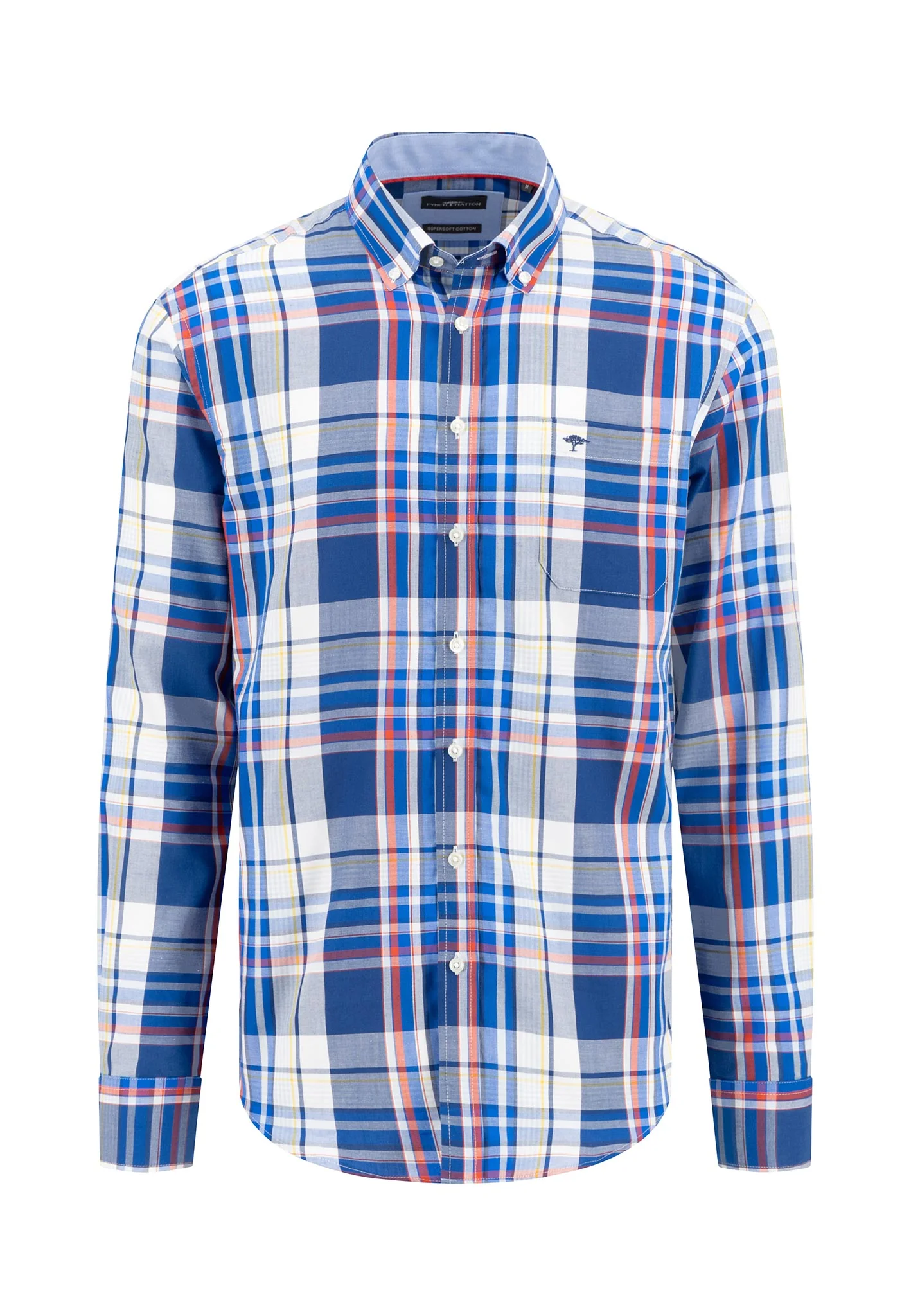 Kariertes Hemd aus Baumwolle mit Button-Down-Kragen - Image 9
