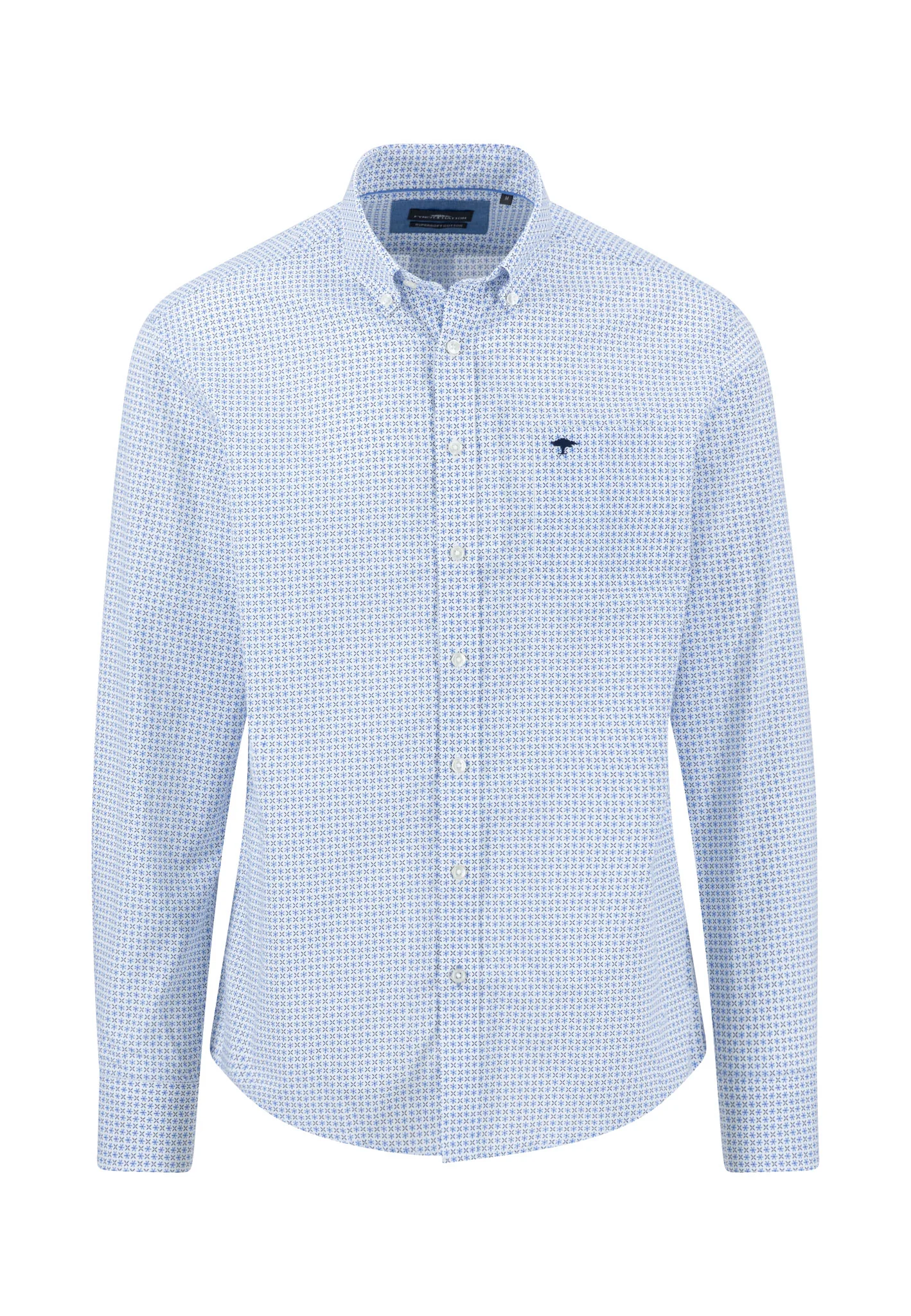 Hemd aus Baumwolle mit Button-Down-Kragen und Allover-Print - Image 5